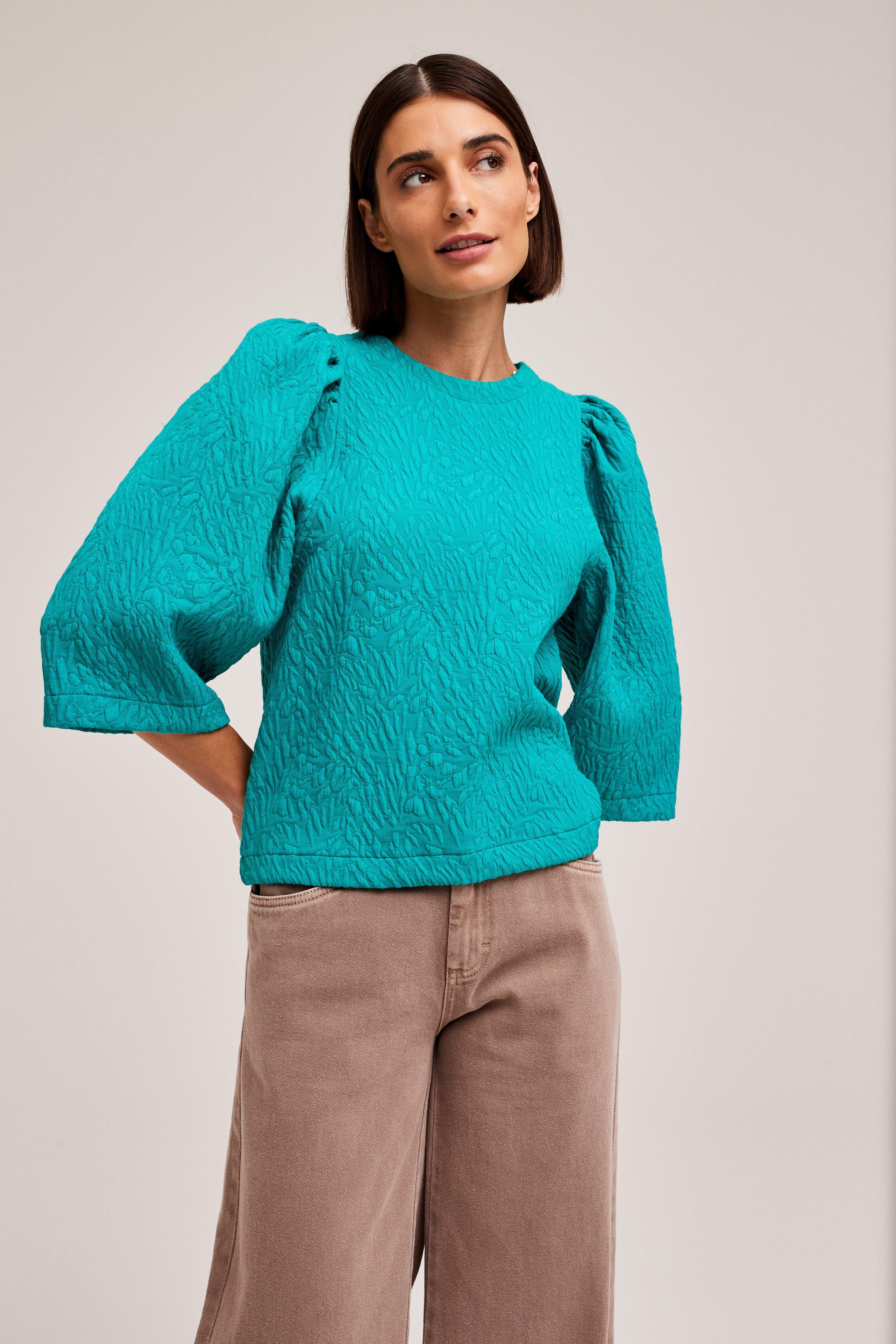 CKS Dames - WULAN - Bluse Kurze Ärmel - Grün