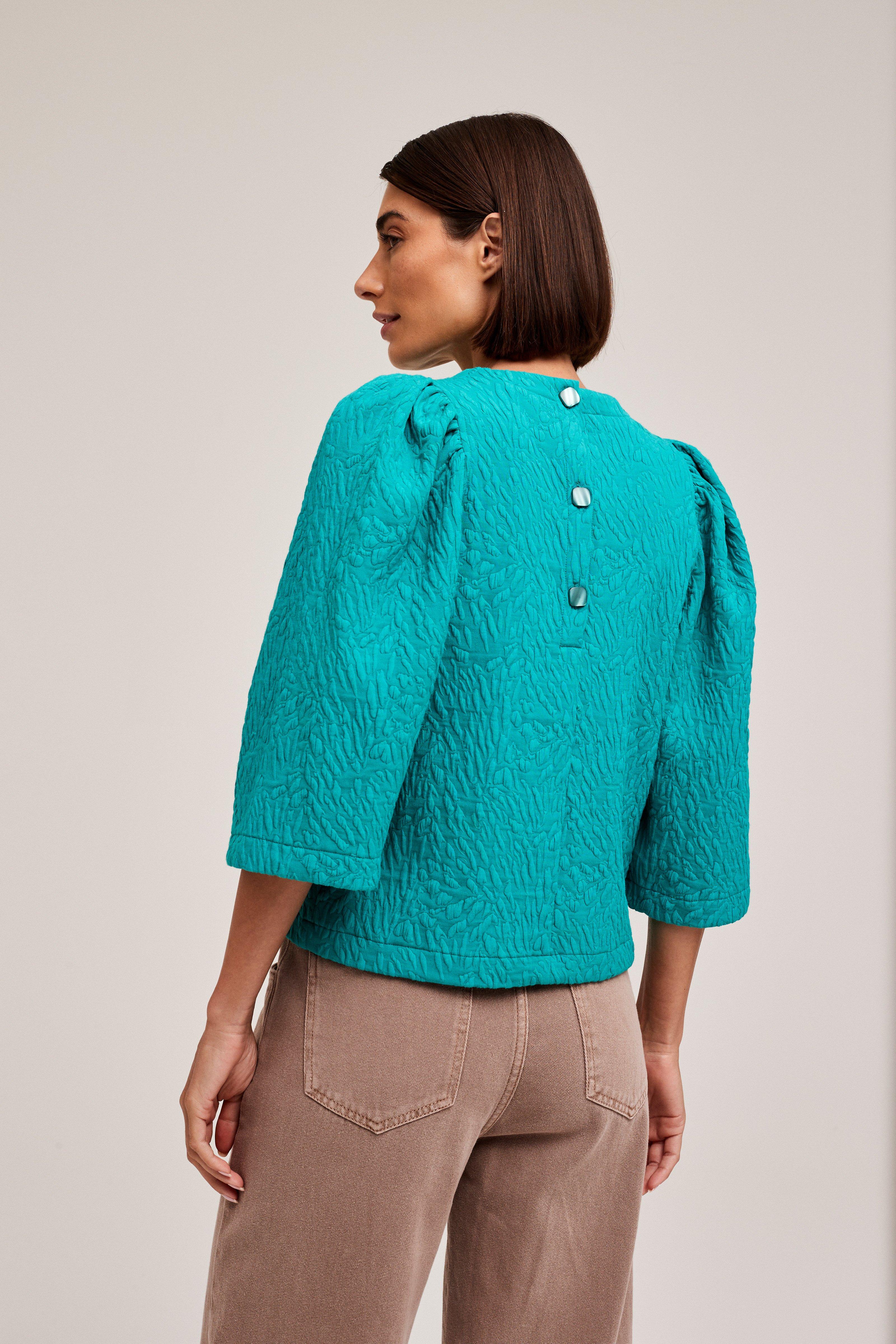 CKS Dames - WULAN - blouse korte mouwen - khaki