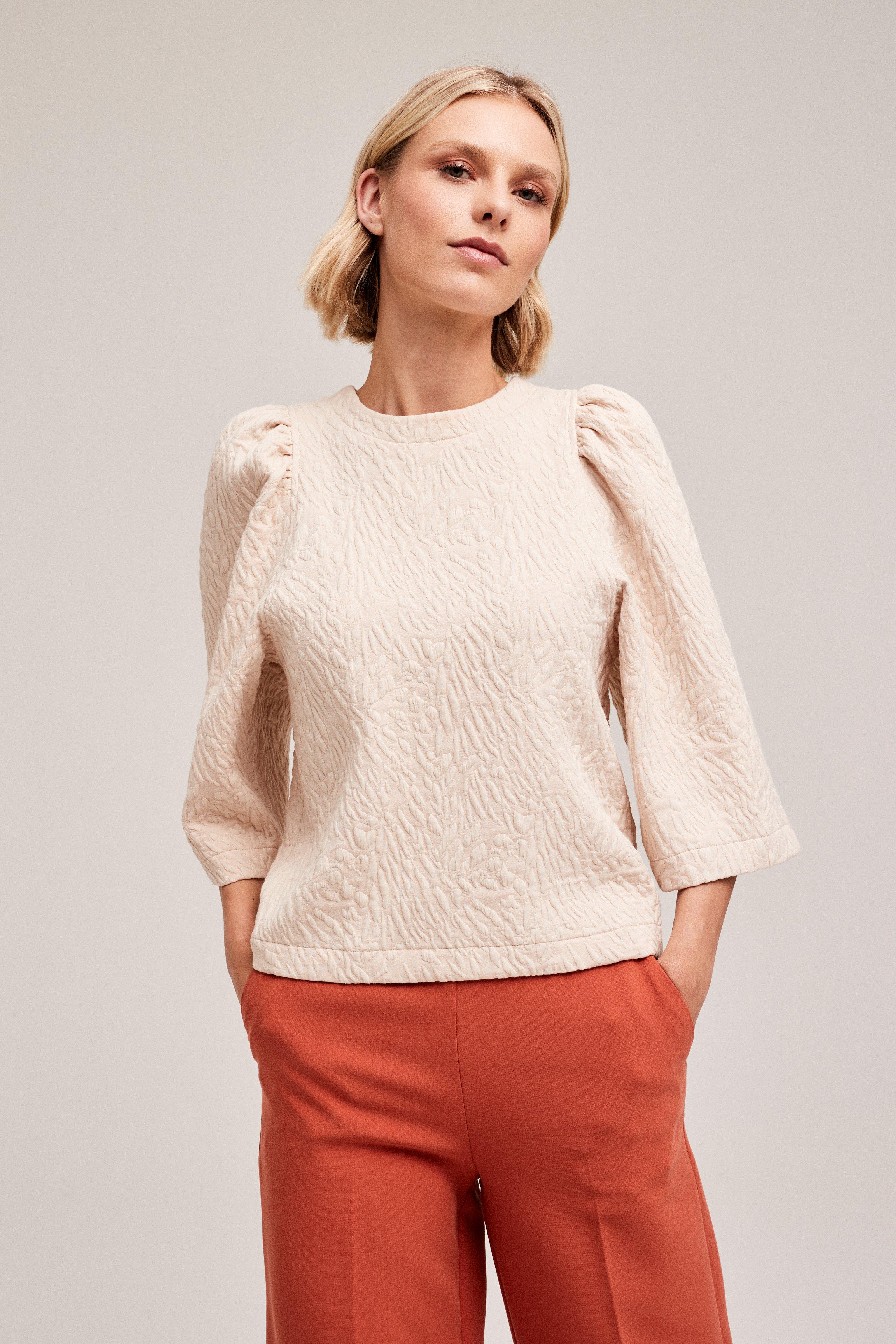 CKS Dames - WULAN - Bluse Kurze &Auml;rmel - Wei&szlig;