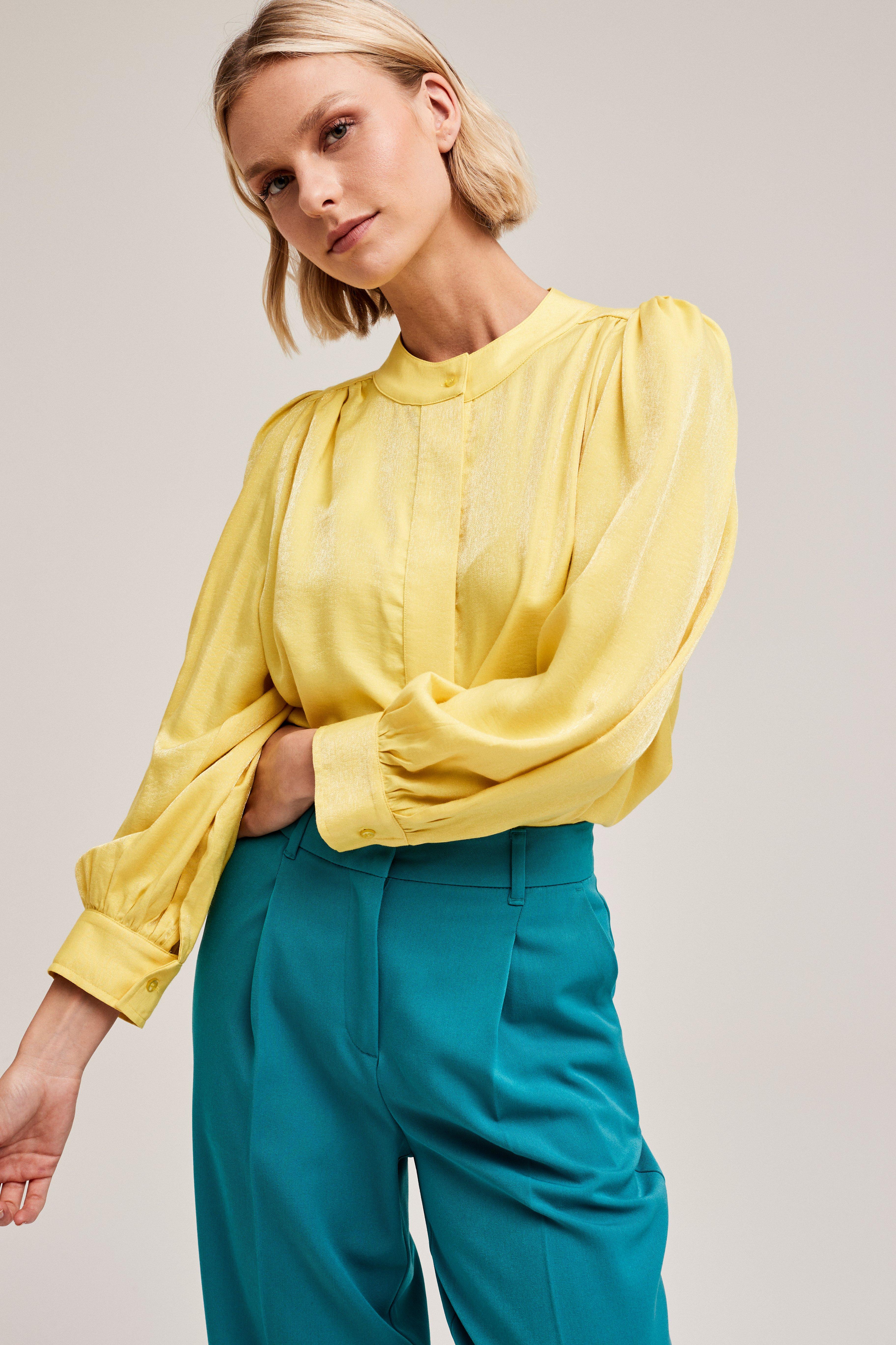 CKS Dames - MICKEYDO - blouse korte mouwen - geel