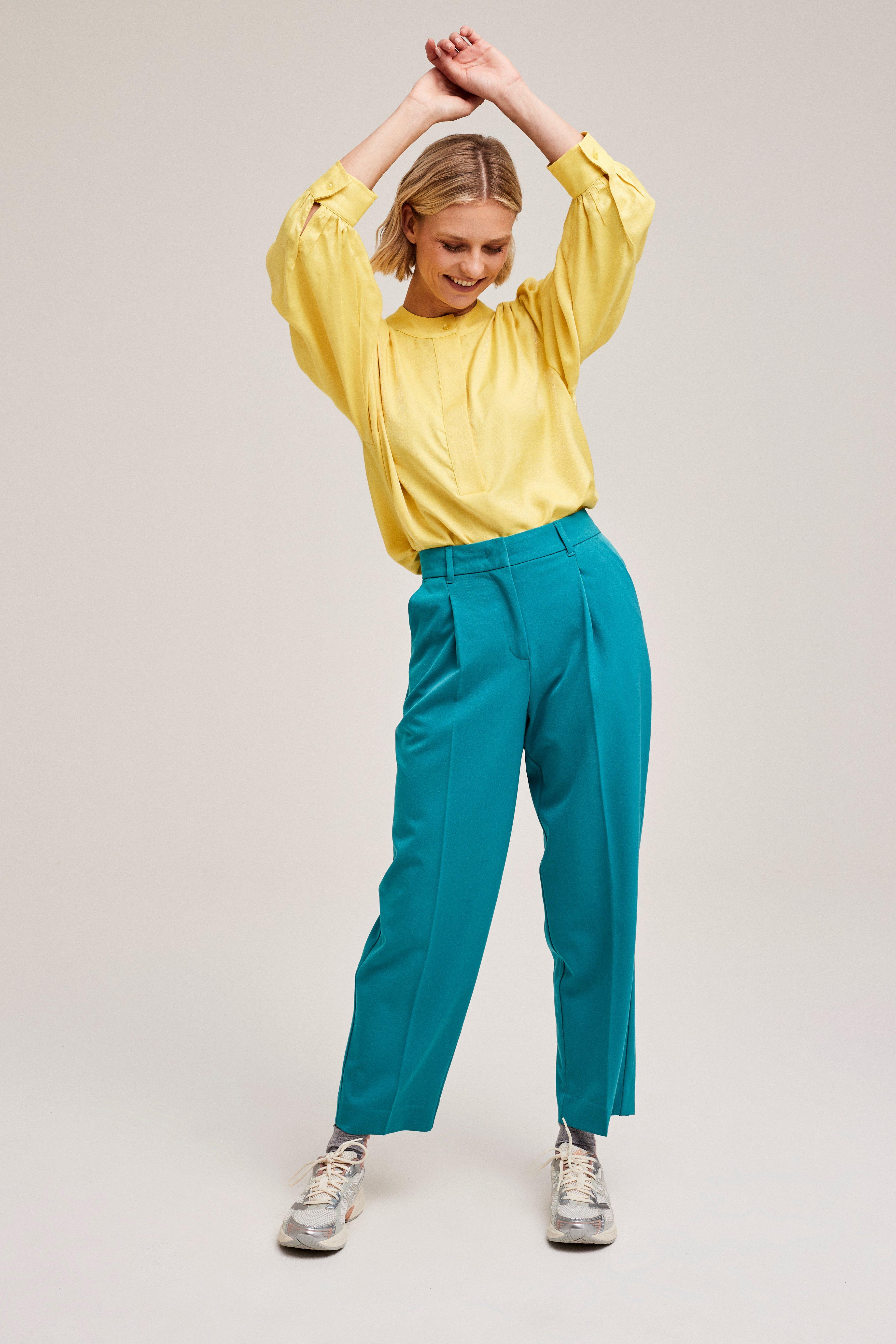CKS Dames - MICKEYDO - blouse korte mouwen - geel