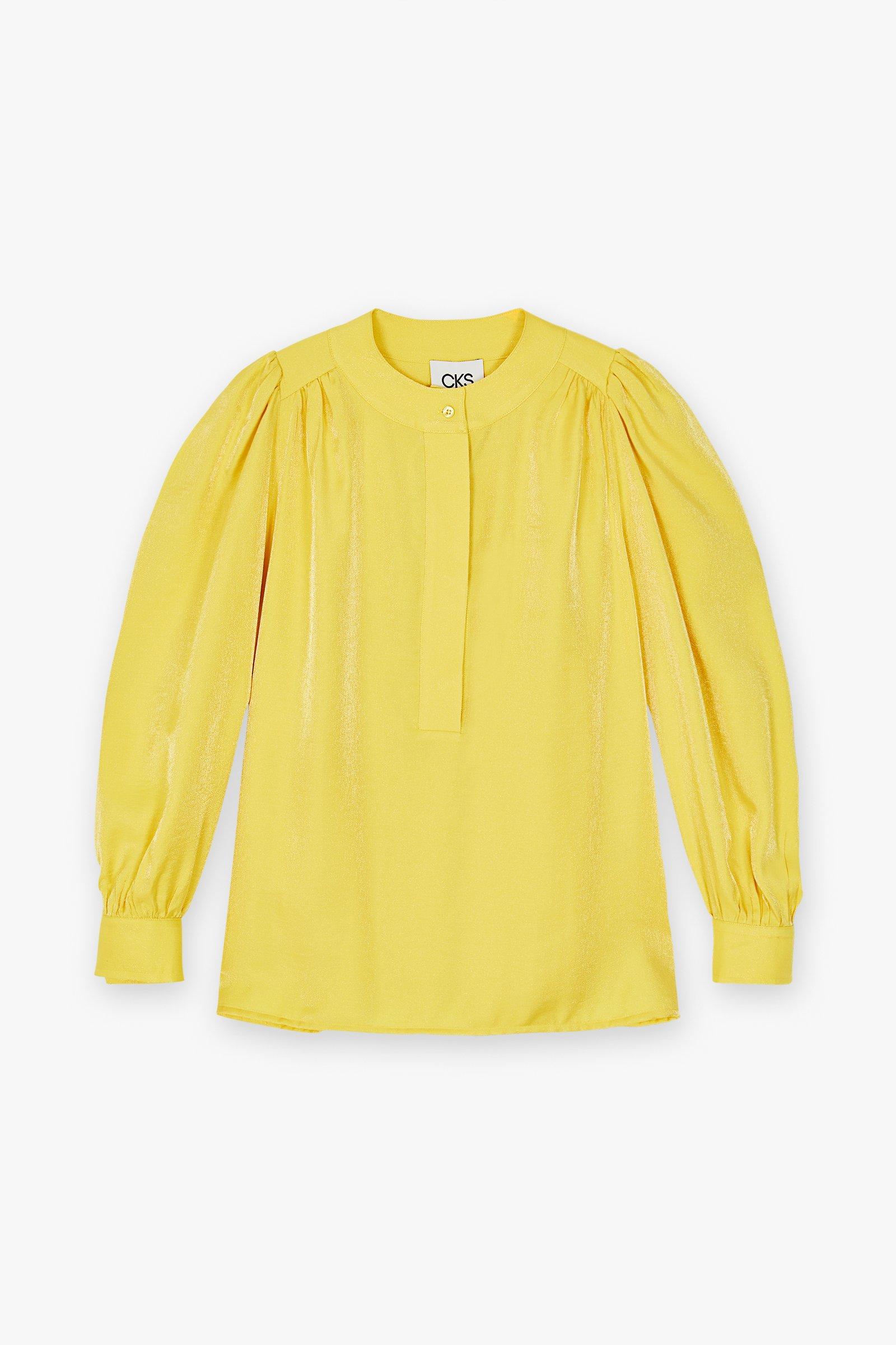 CKS Dames - MICKEYDO - blouse korte mouwen - geel
