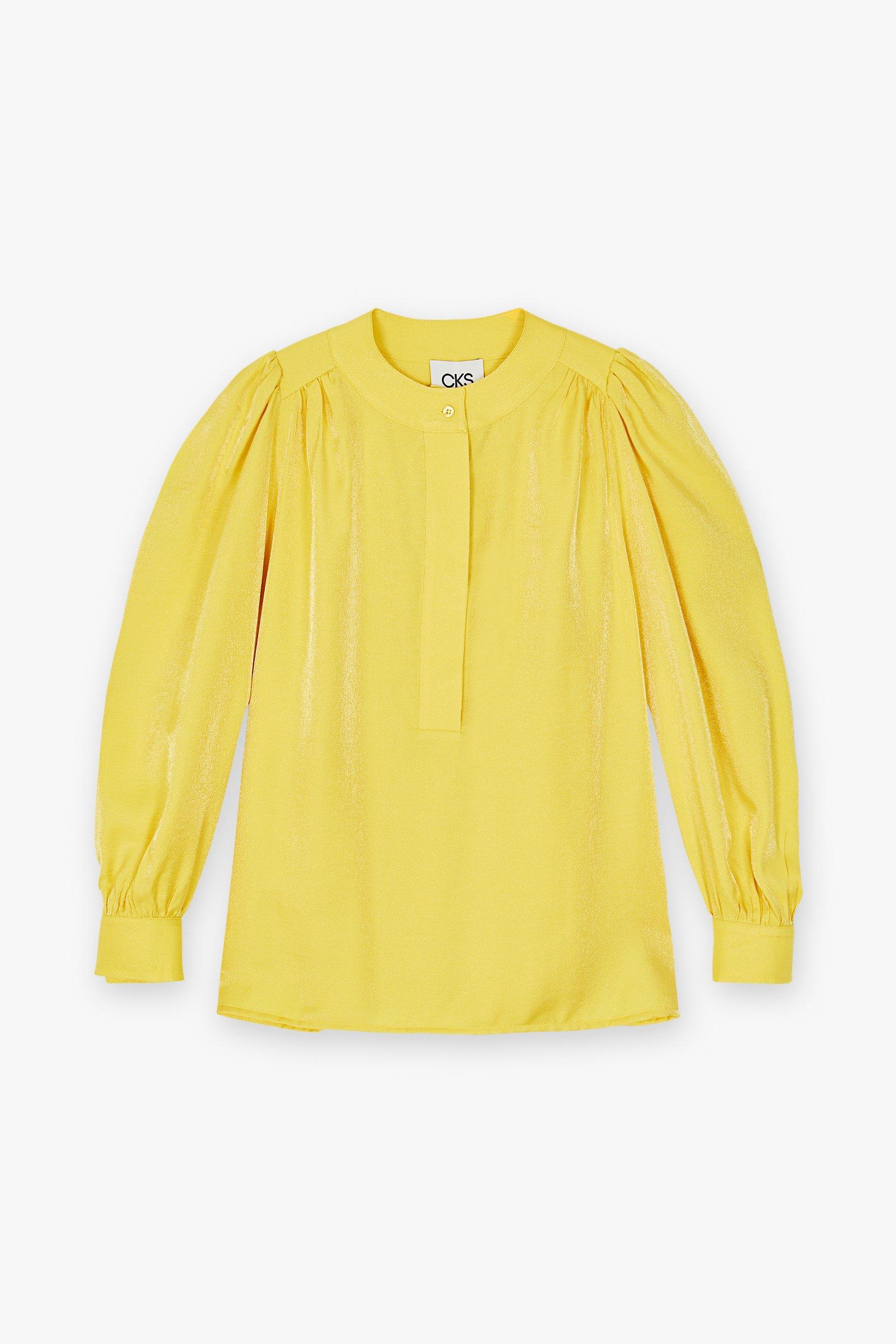 CKS Dames - MICKEYDO - blouse short sleeves - yellow