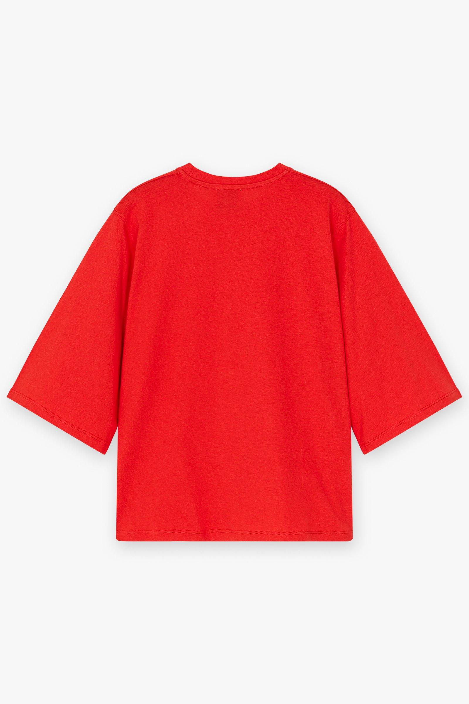 CKS Dames - SARI - t-shirt korte mouwen - felrood
