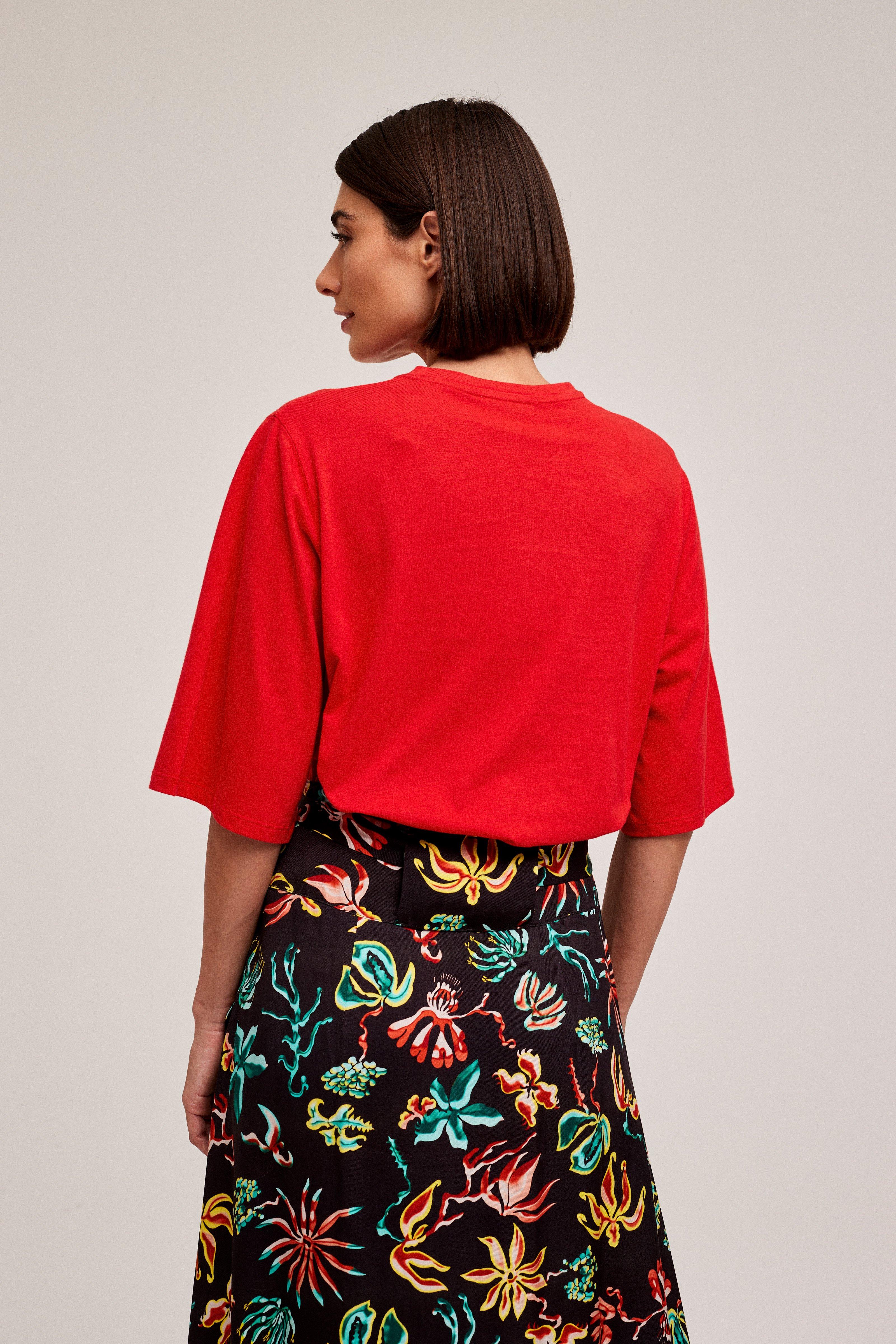 CKS Dames - SARI - t-shirt korte mouwen - felrood