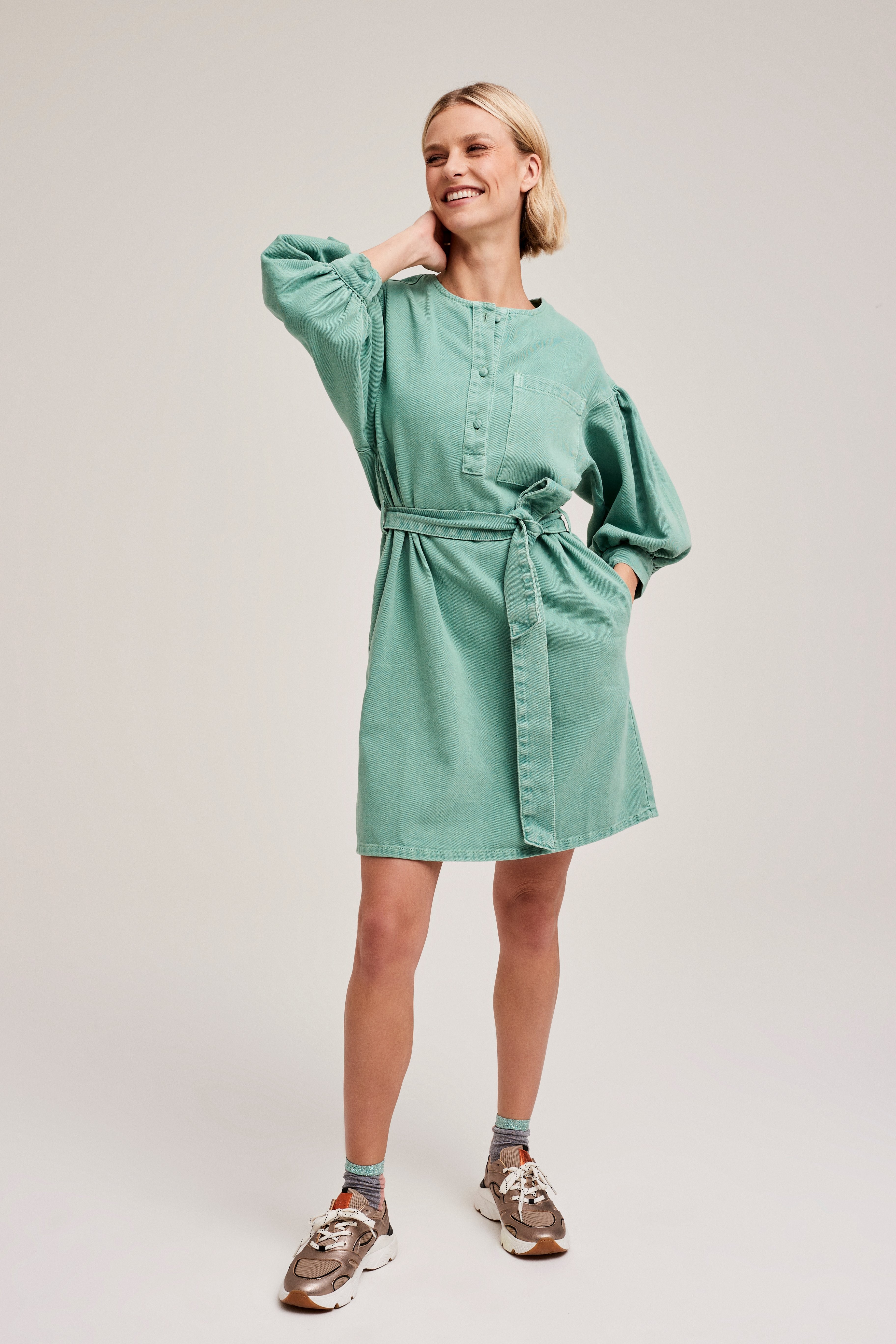 CKS Dames - IVAZ - robe courte - vert clair