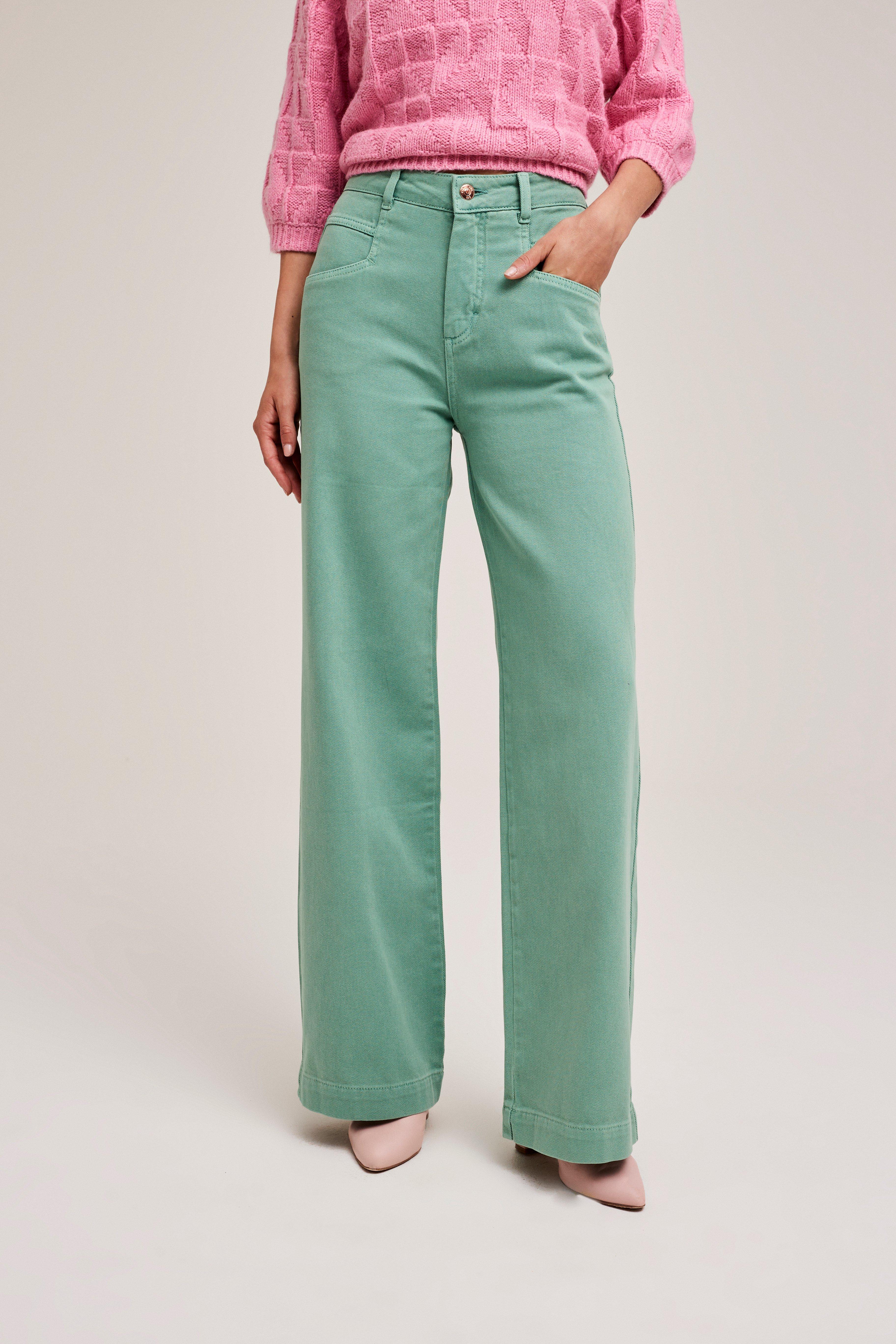 CKS Dames - JAKE - jeans longs - vert clair