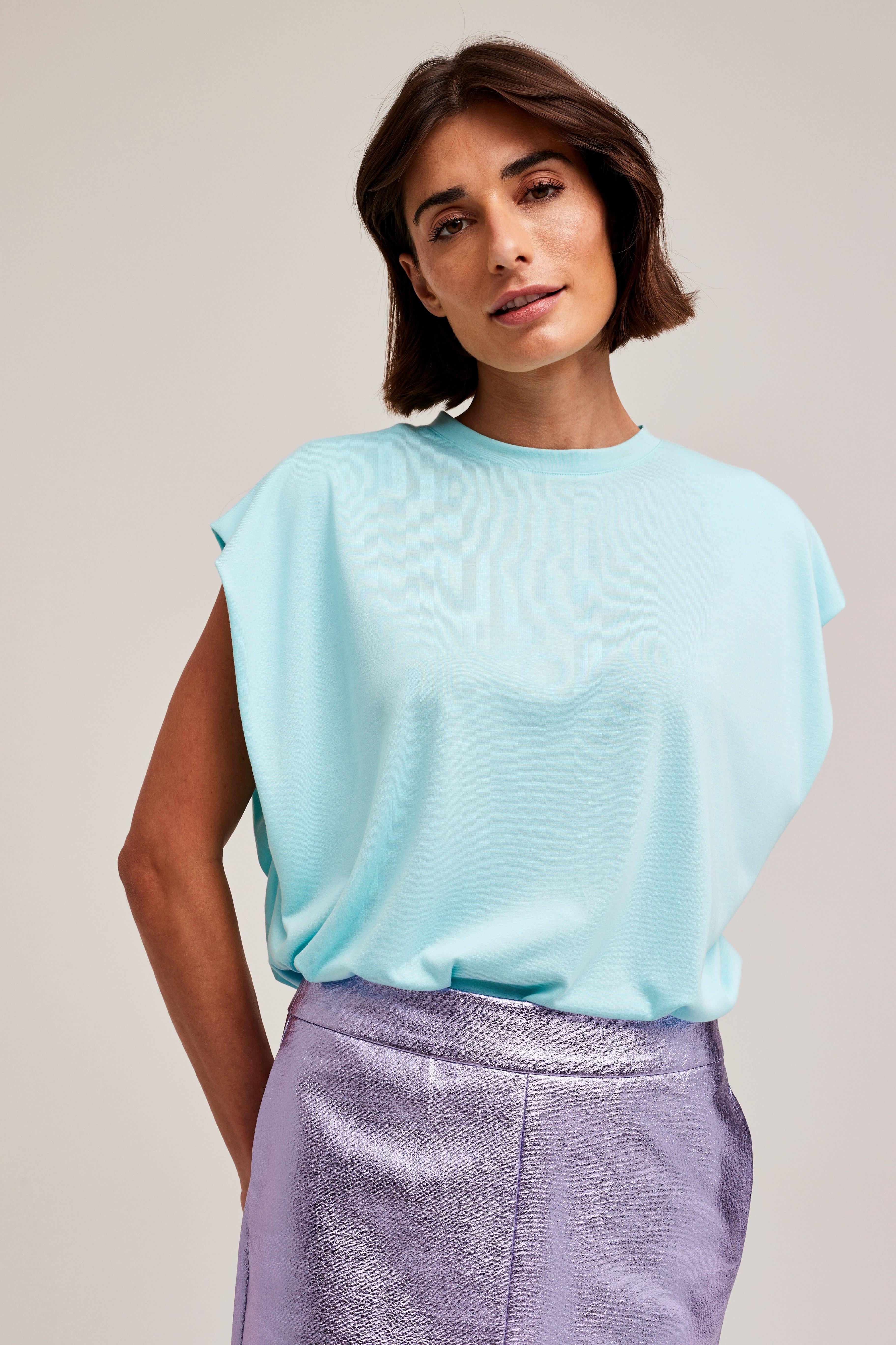 CKS Dames - PLAMINA - t-shirt à manches courtes - bleu clair