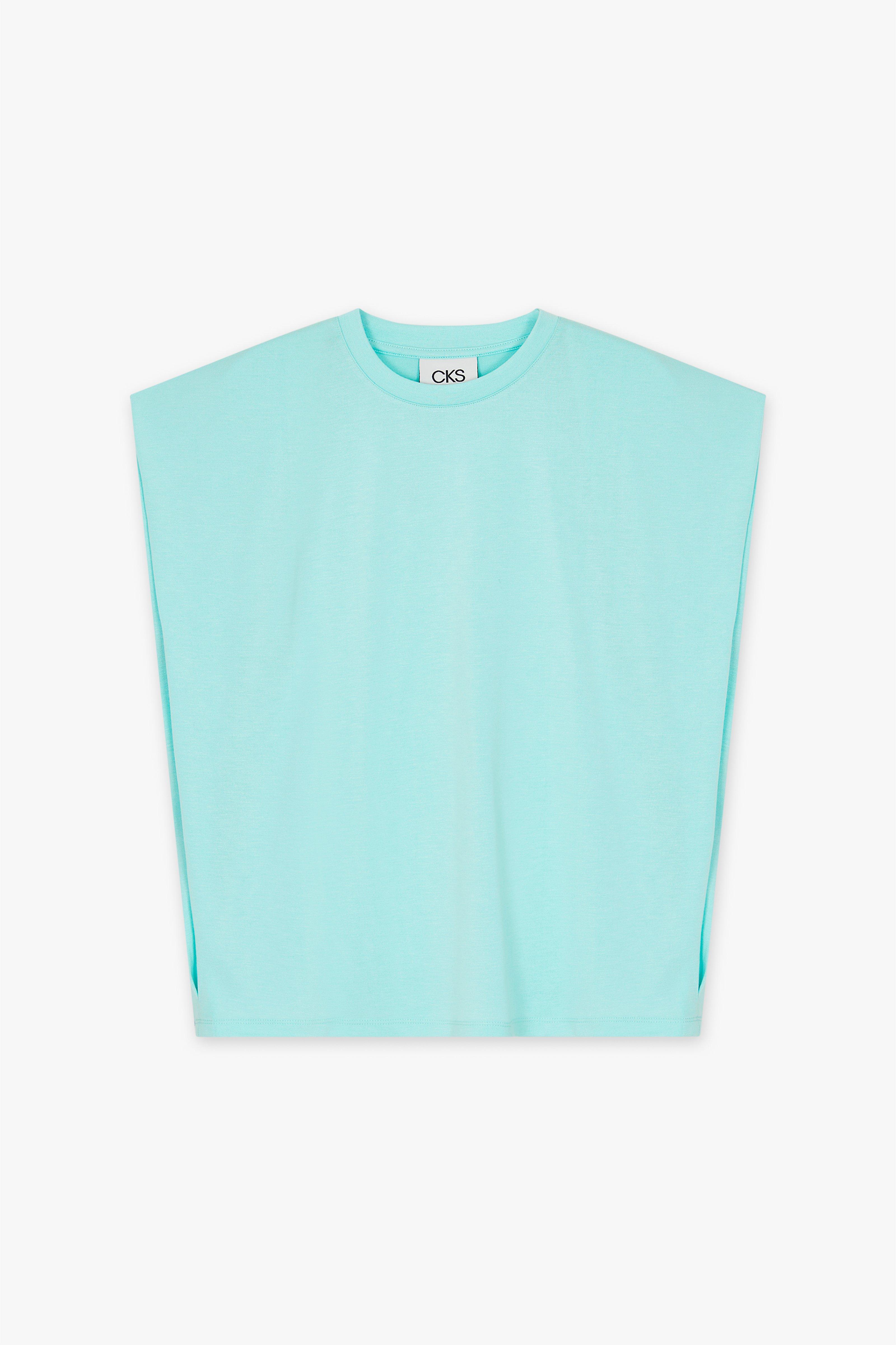 CKS Dames - PLAMINA - t-shirt à manches courtes - bleu clair