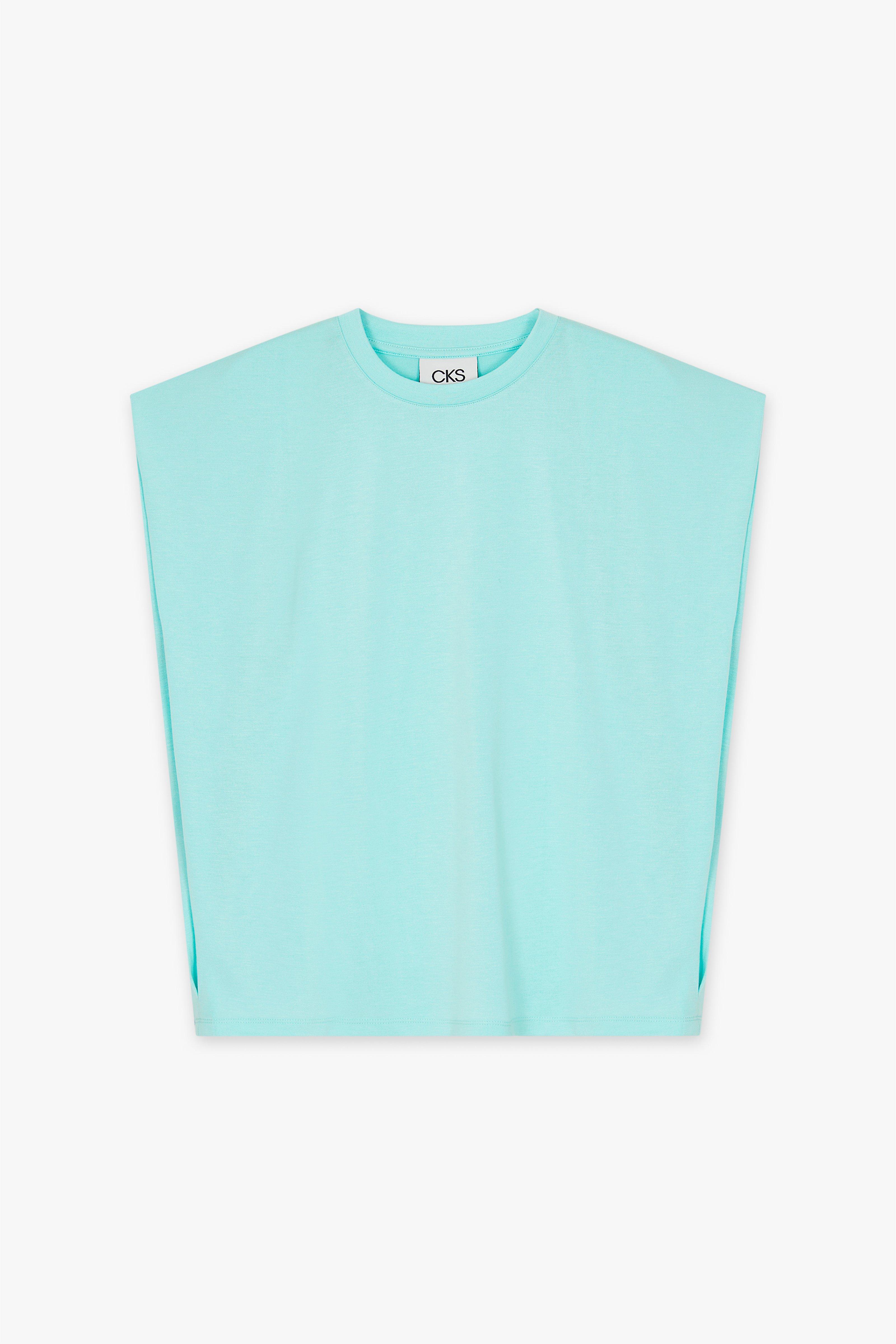 CKS Dames - PLAMINA - T-Shirt Kurzarm - Hellblau