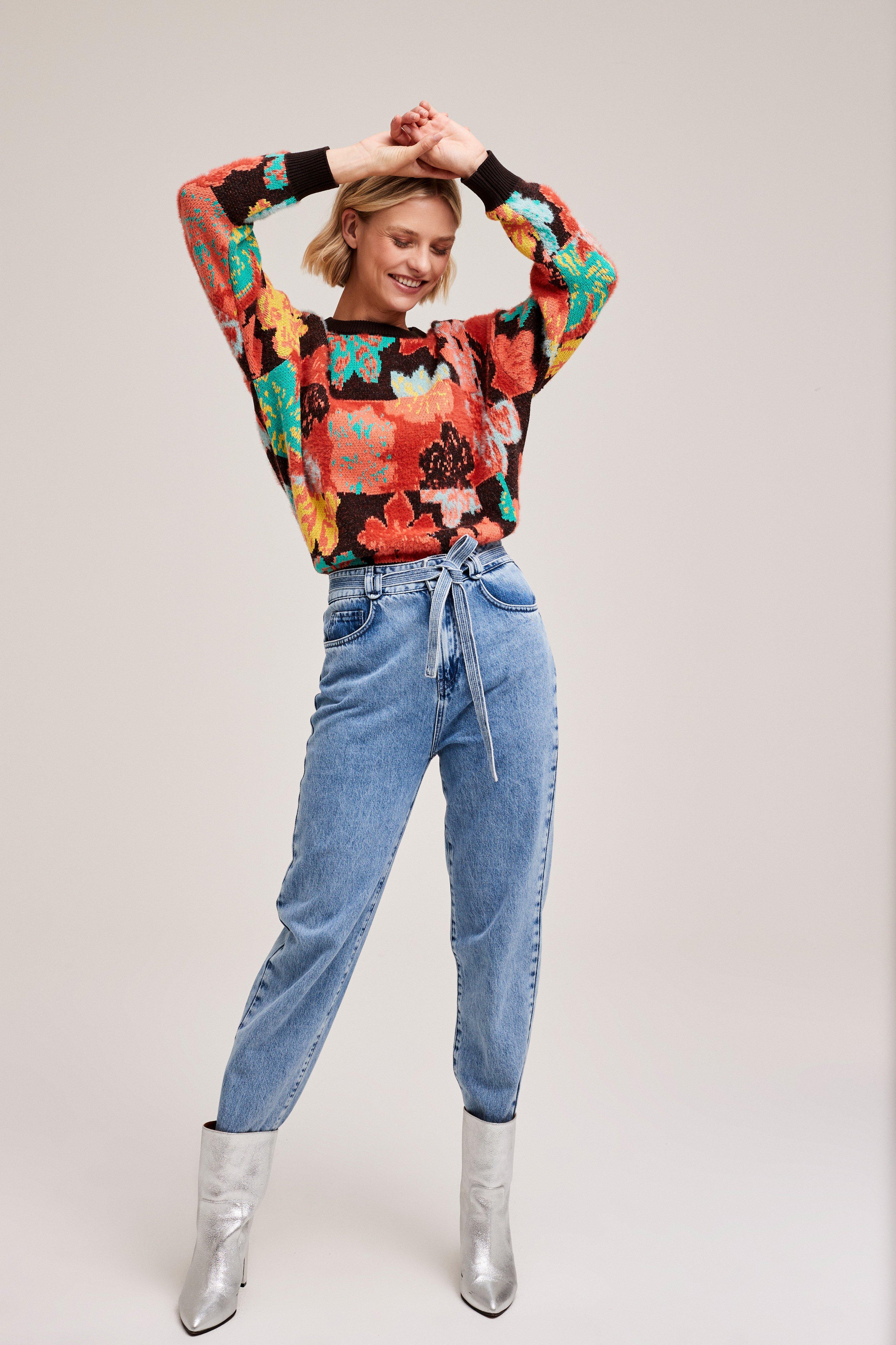 CKS Dames - PEROXO - Pullover - Dunkelorange