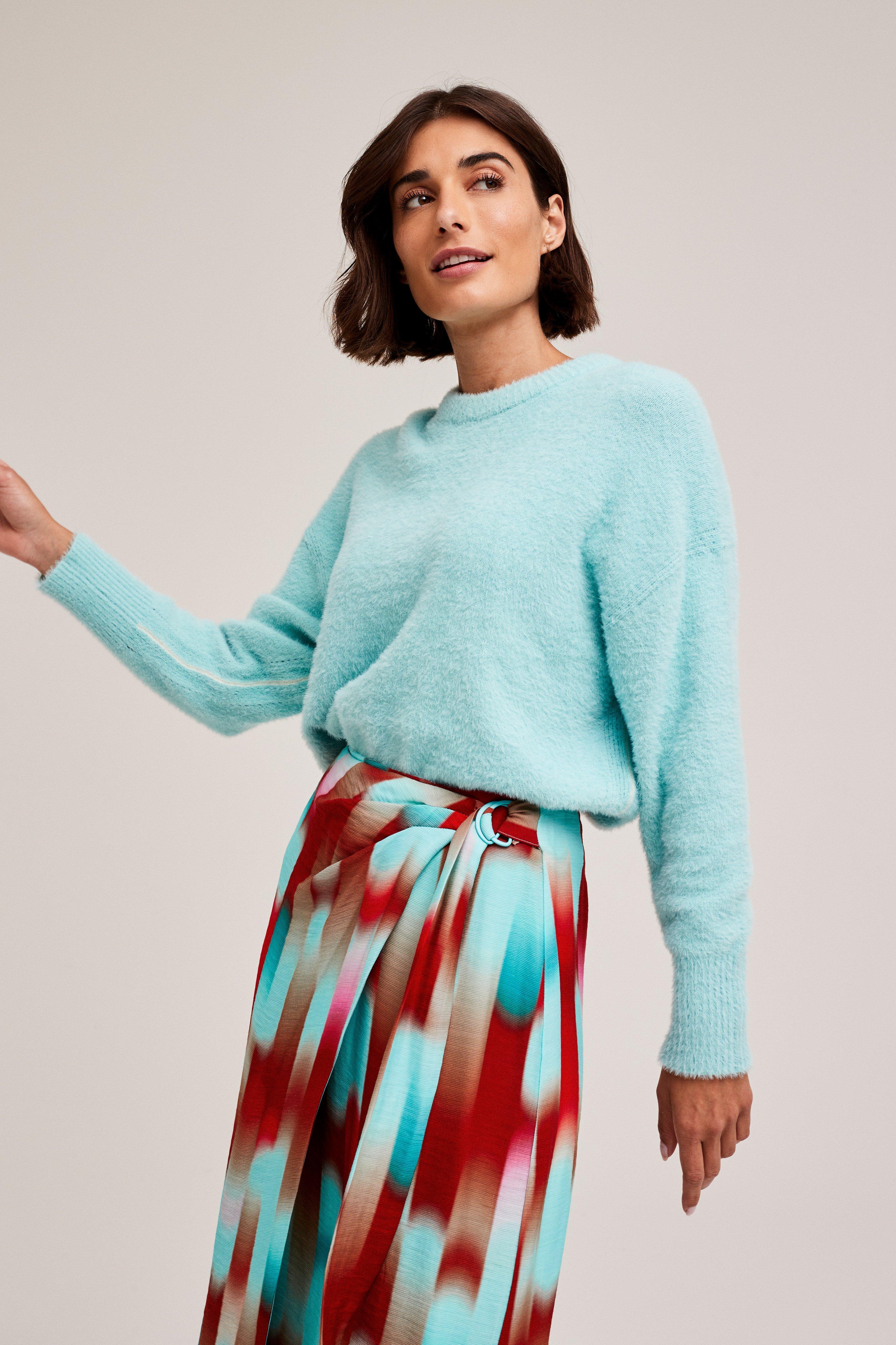CKS Dames - PREFIX - Pullover - Hellblau