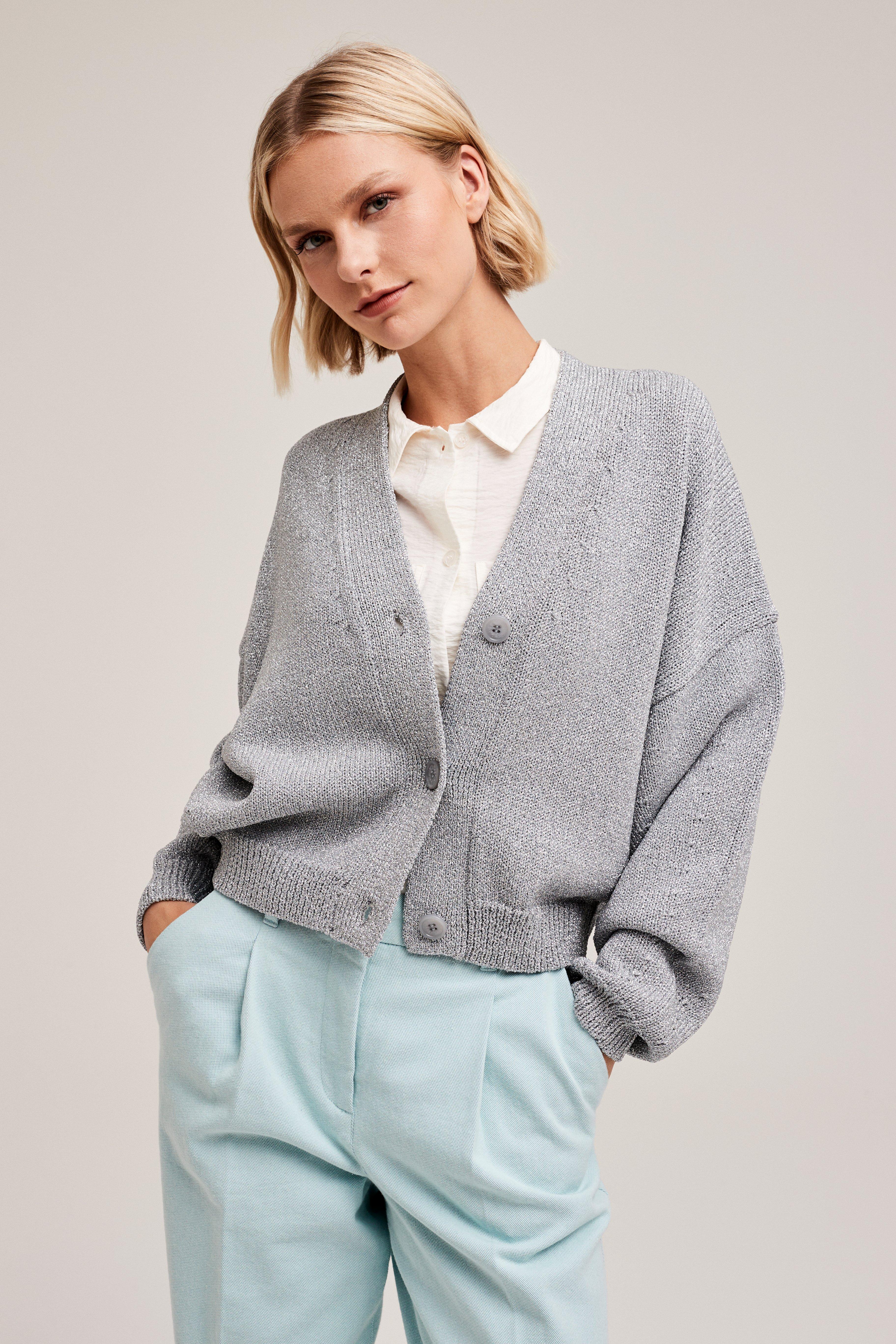 CKS Dames - CAMPUS - Strickjacke - Grau