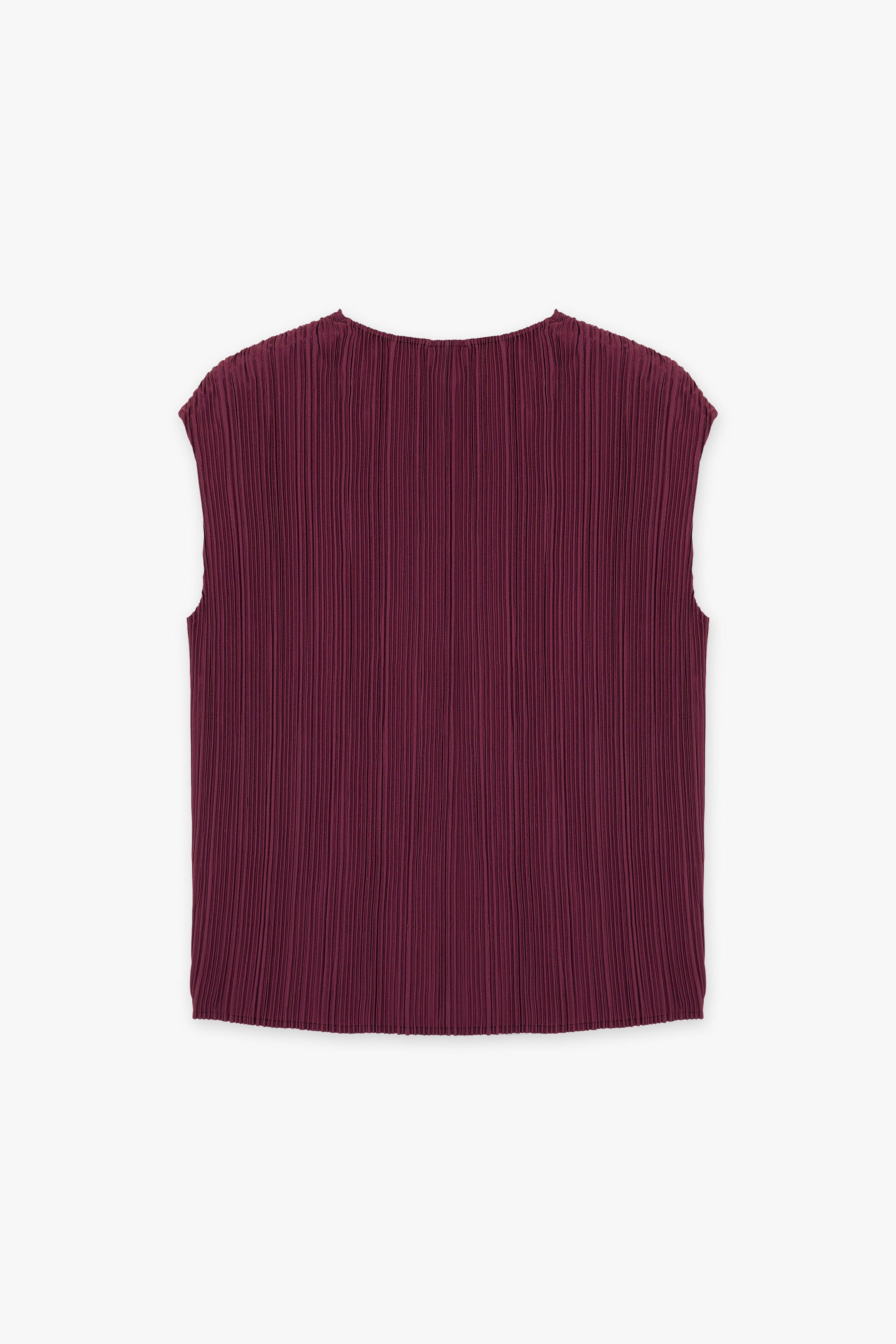 CKS Dames - SLENNA - shirt short sleeves - dark red