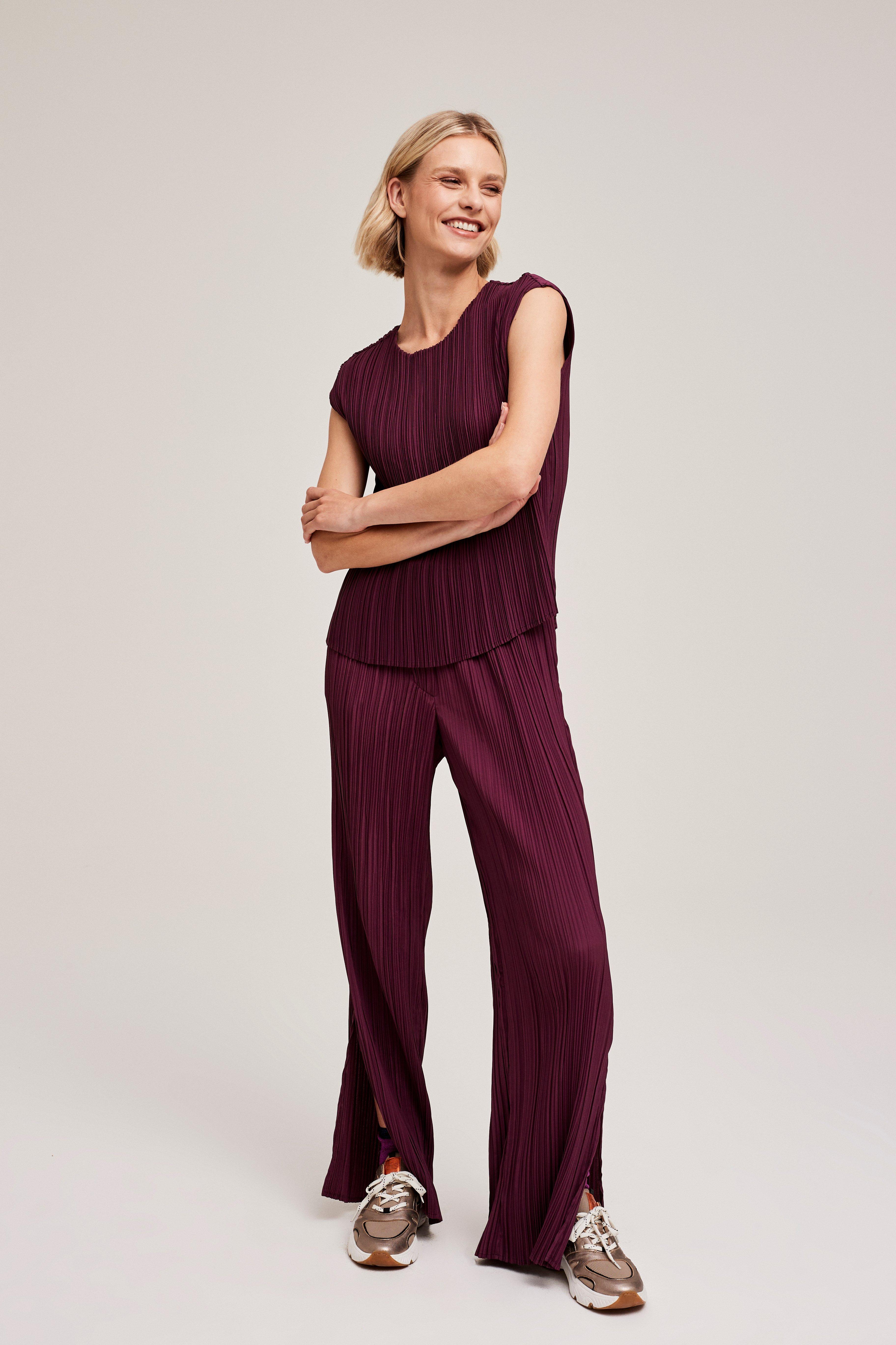 CKS Dames - SLENNA - shirt short sleeves - dark red