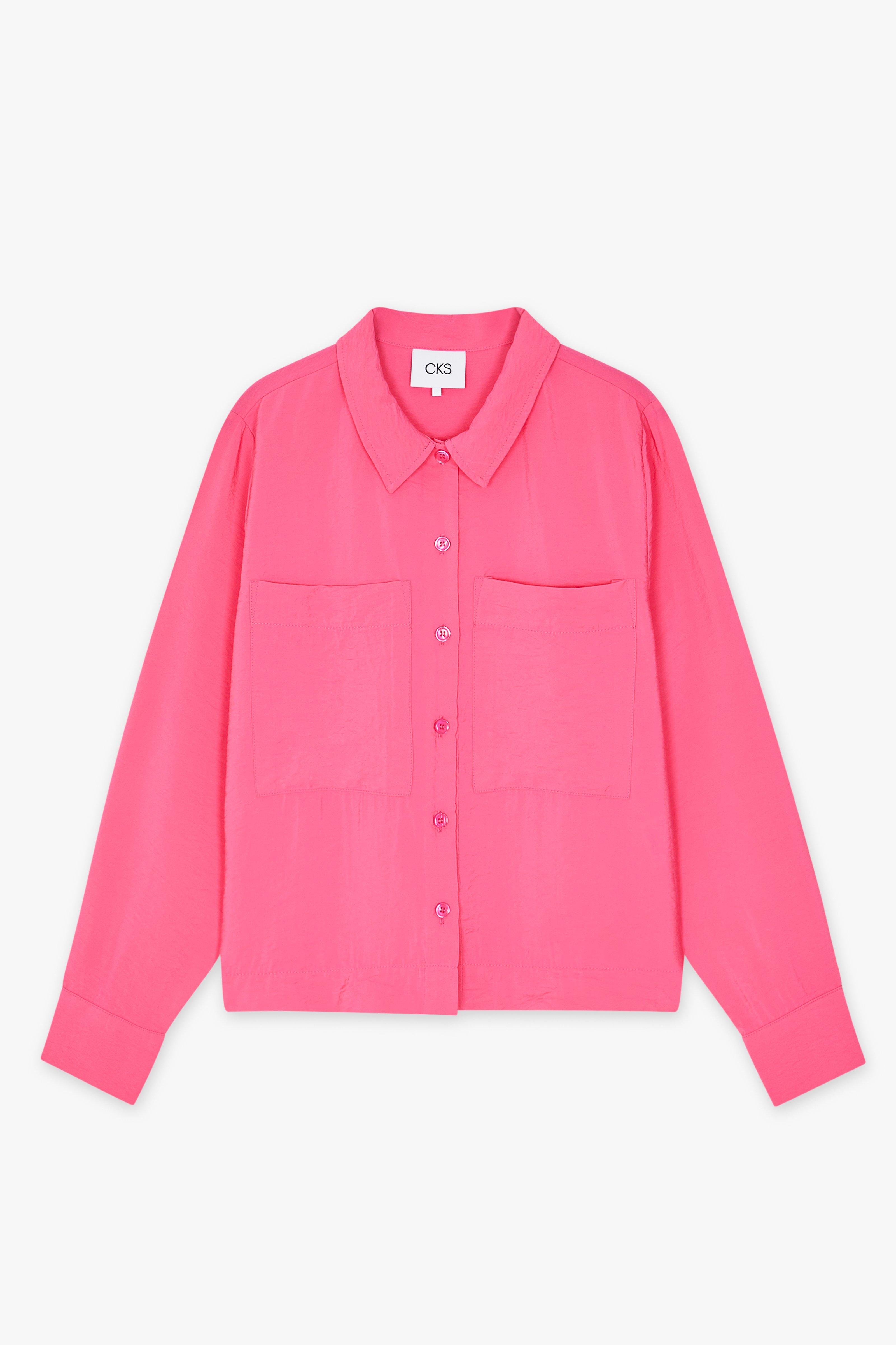 CKS Dames - SELINOS - blouse short sleeves - bright pink