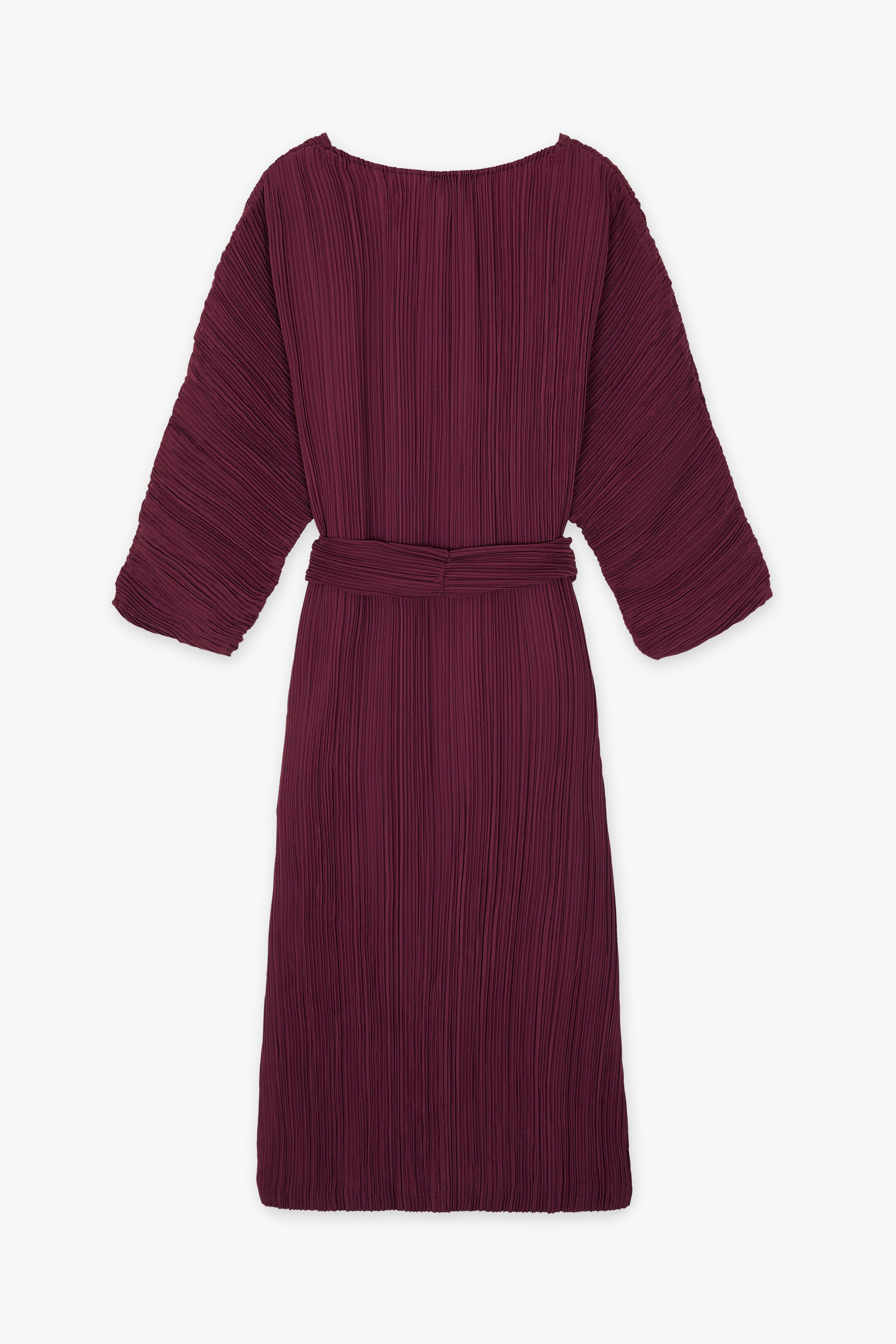 CKS Dames - DOVER - robe midi - rouge foncé