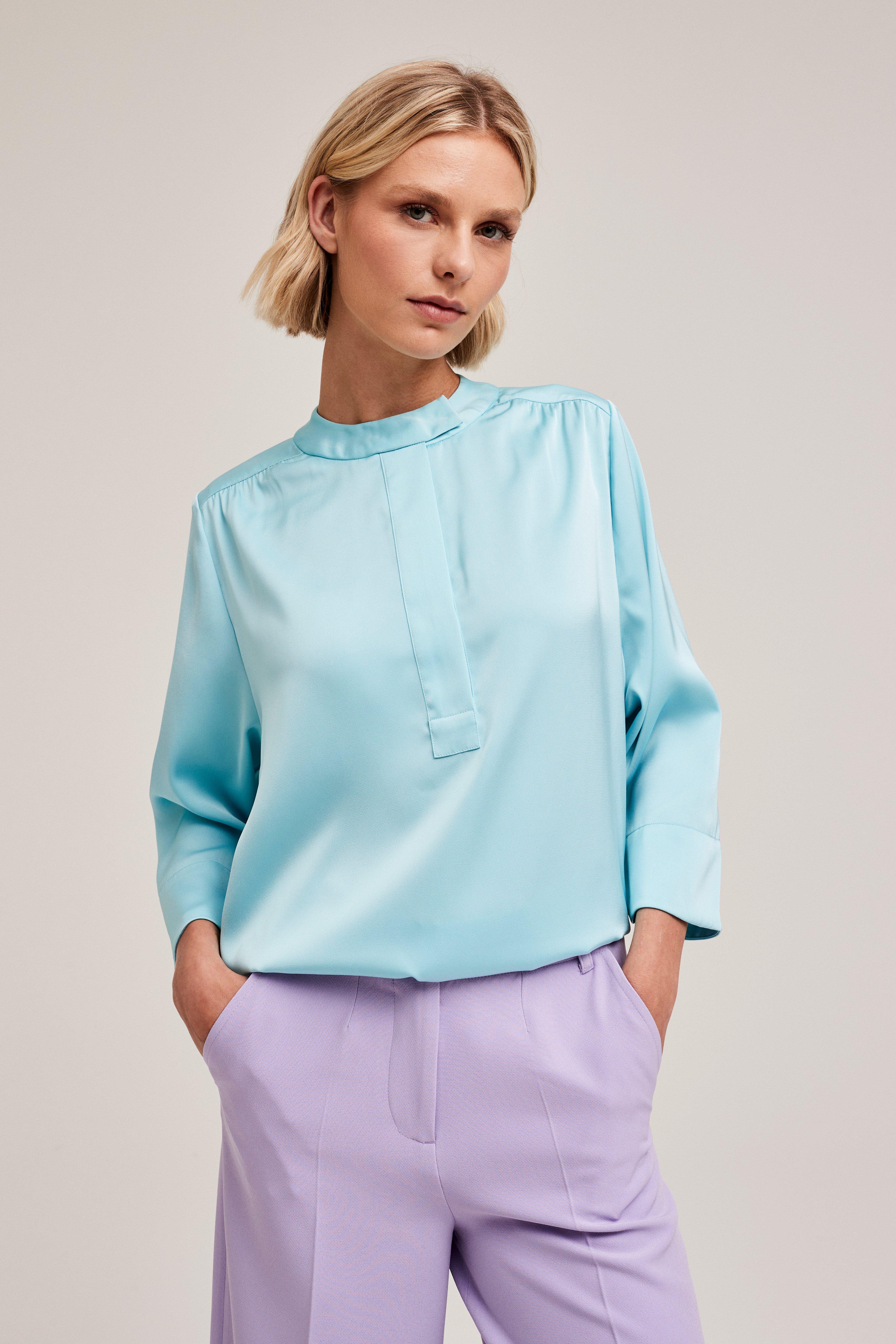 CKS Dames - LAREDO - blouse lange mouwen - lichtblauw