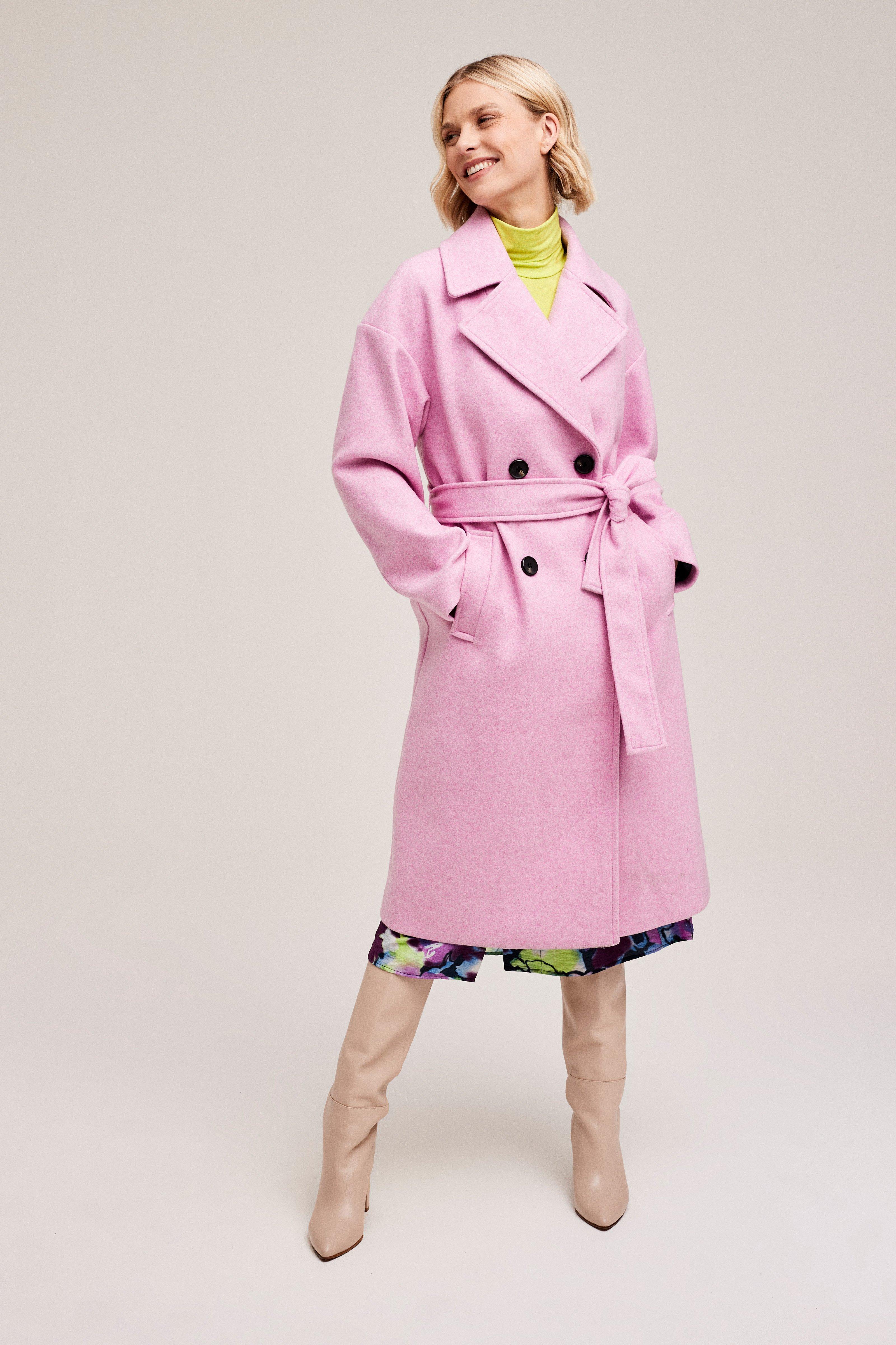 CKS Dames - COMFY - long coat - light pink