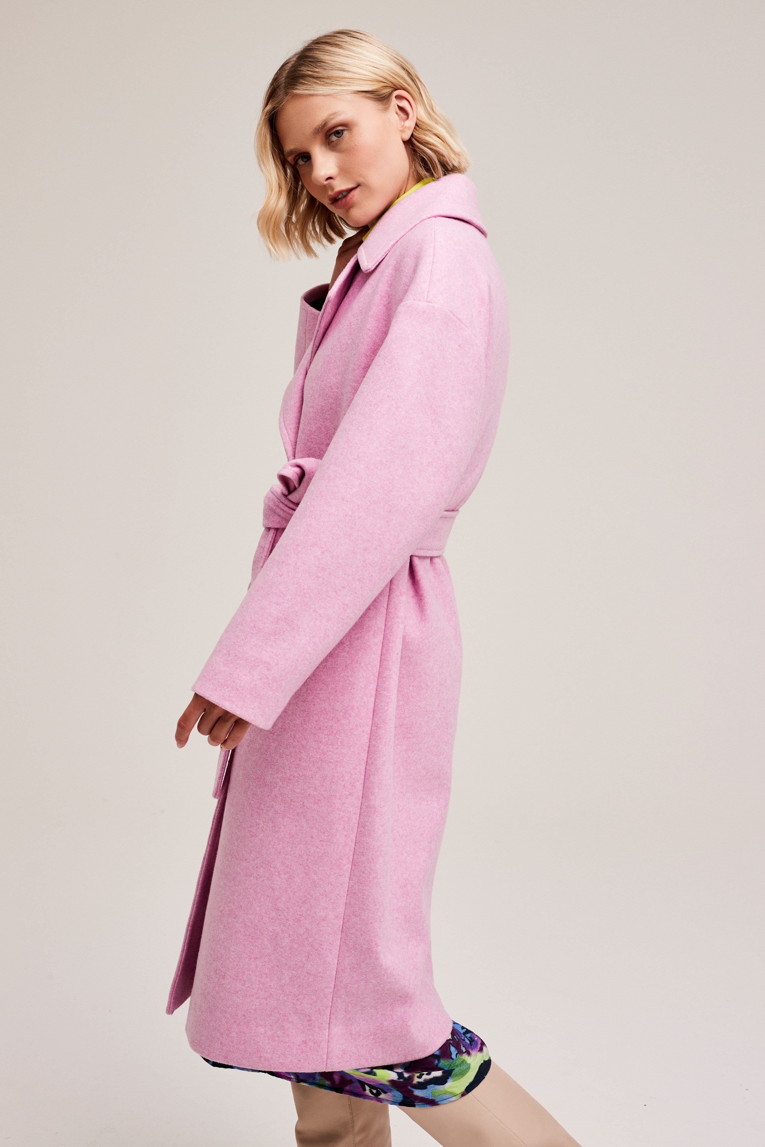 CKS Dames - COMFY - long coat - light pink