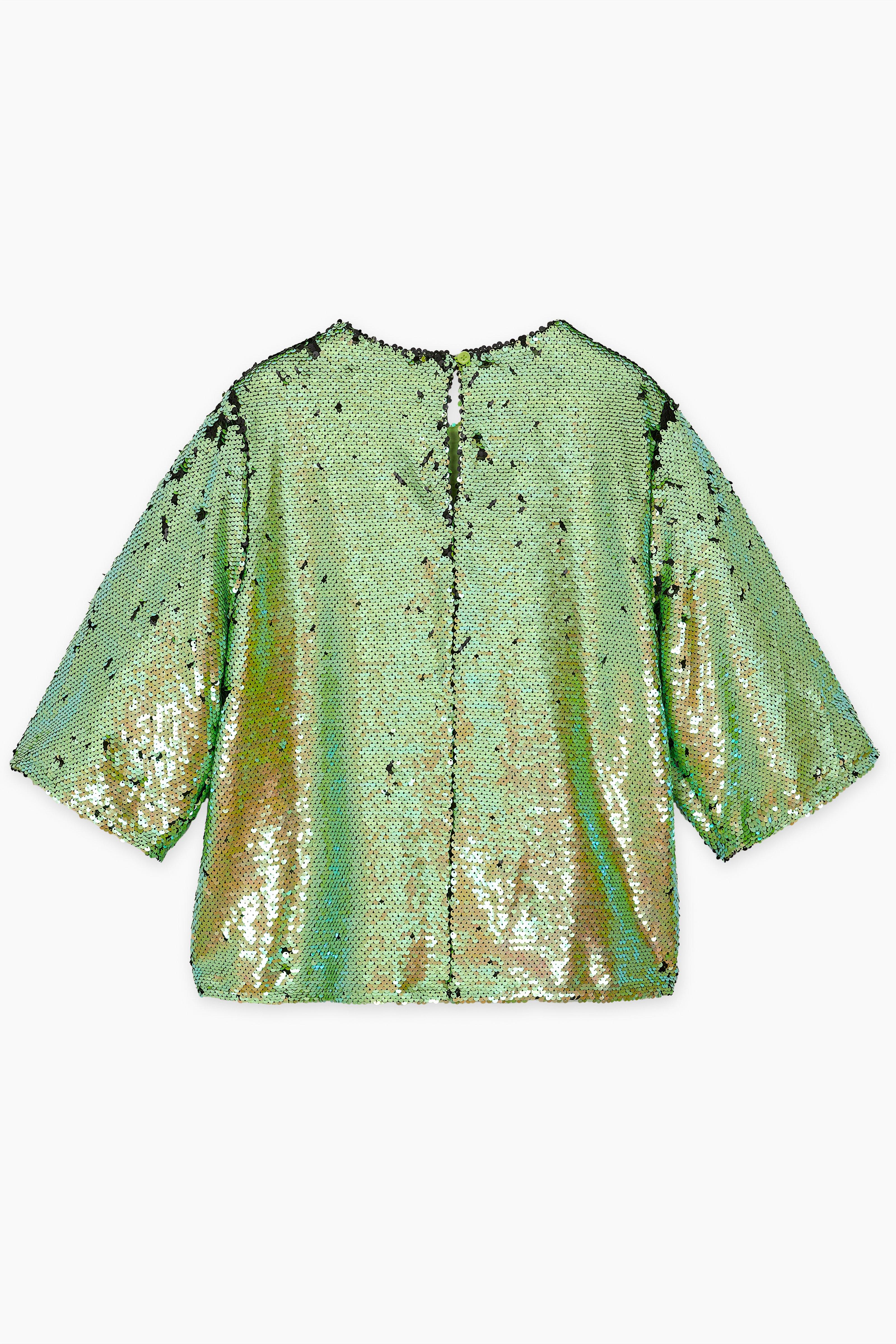 CKS Dames - TIRIA - blouse lange mouwen - felgroen