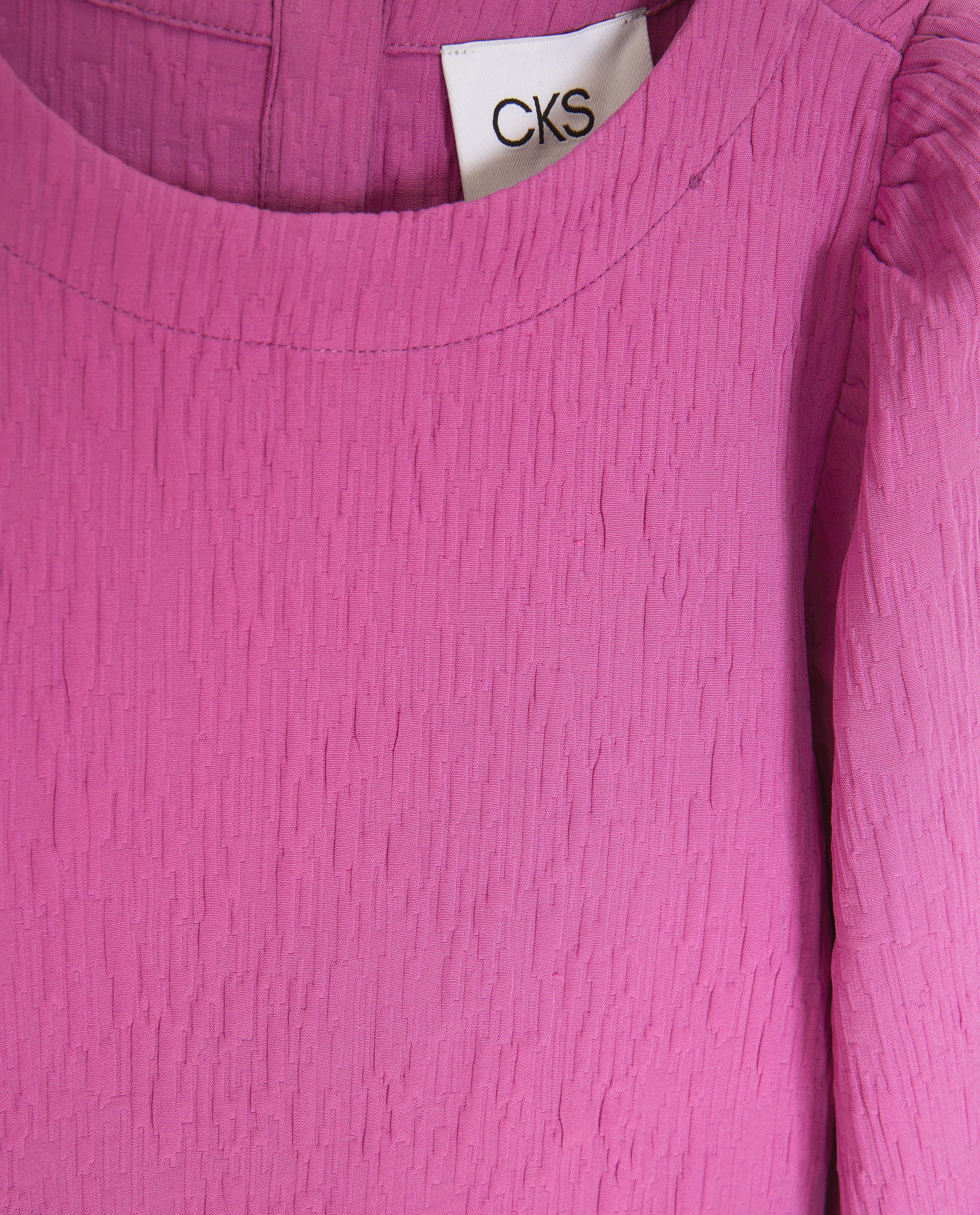CKS Dames - WULAN - blouse korte mouwen - donkerrood
