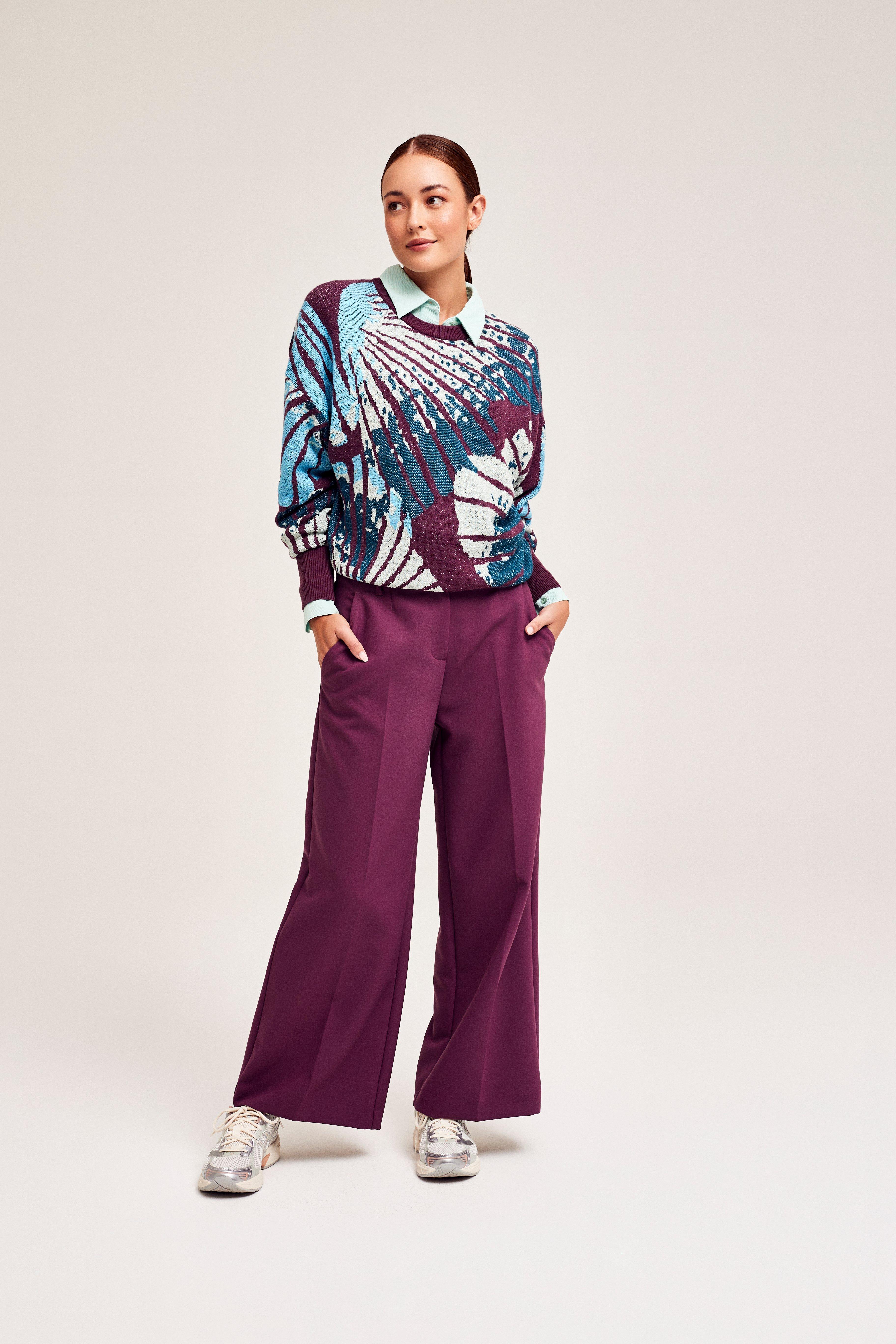 CKS Dames - MODO - ankle trousers - dark red