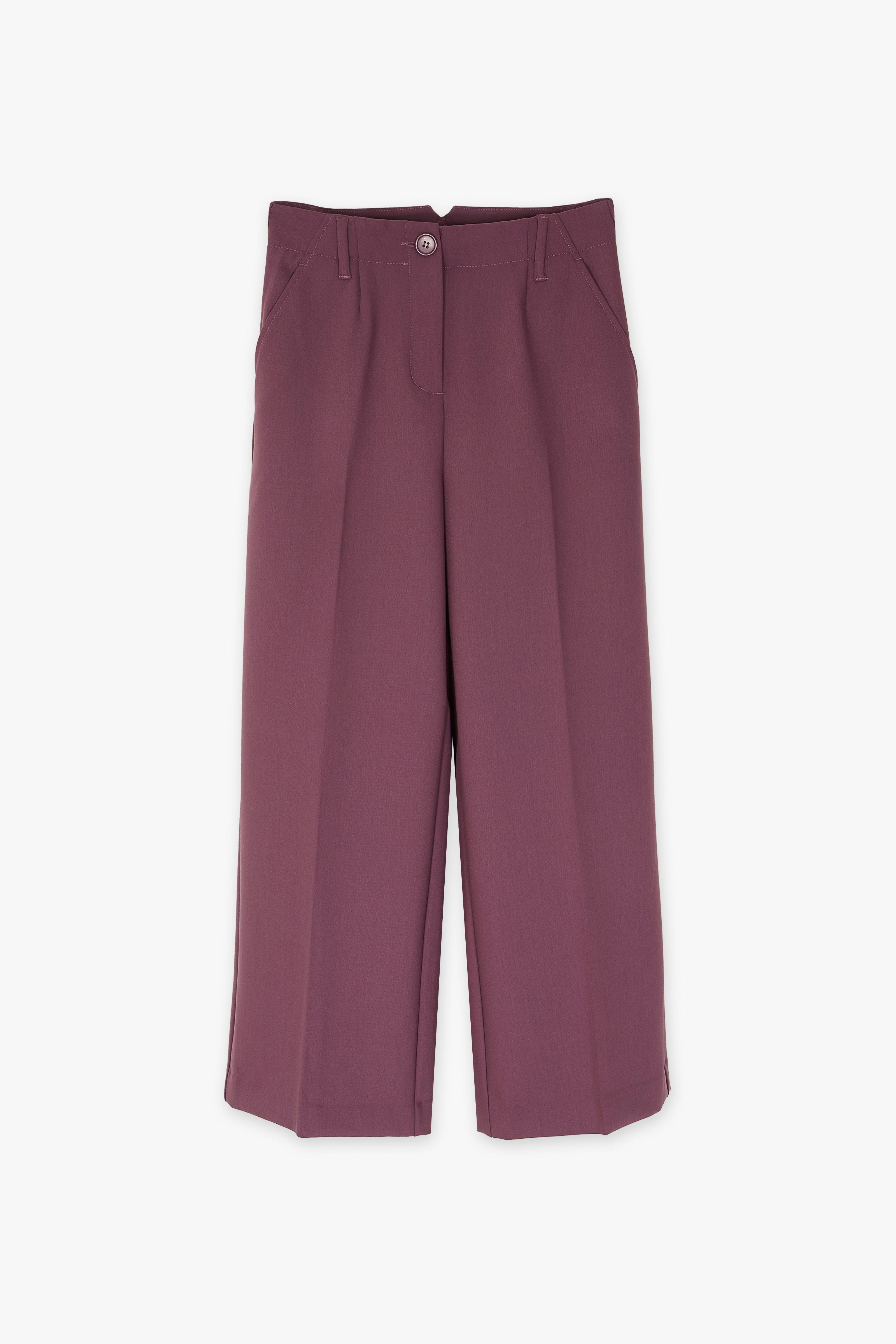 CKS Dames - MODO - ankle trousers - dark red