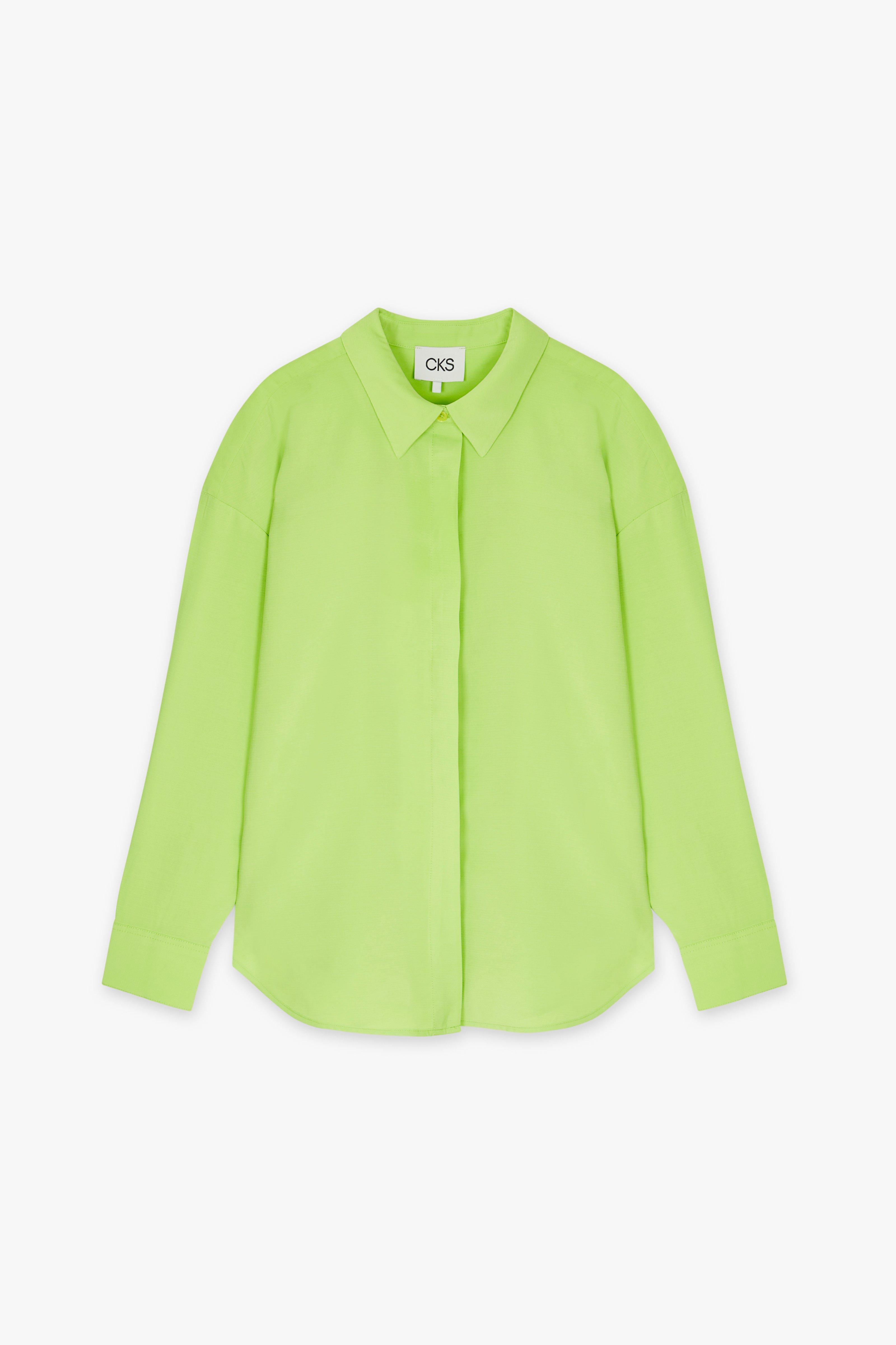 CKS Dames - RUTTEN - blouse korte mouwen - felgroen