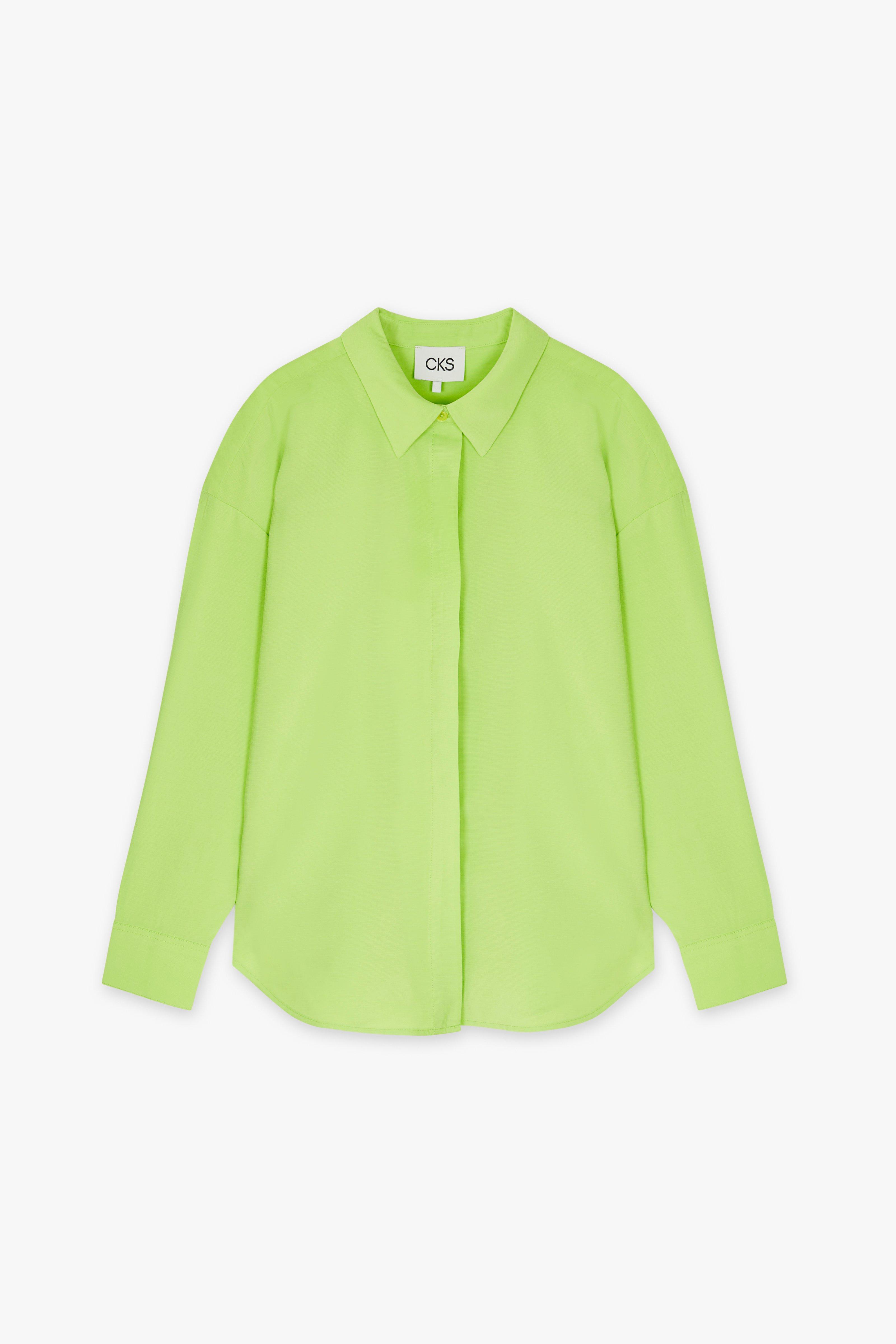 CKS Dames - RUTTEN - blouse short sleeves - bright green