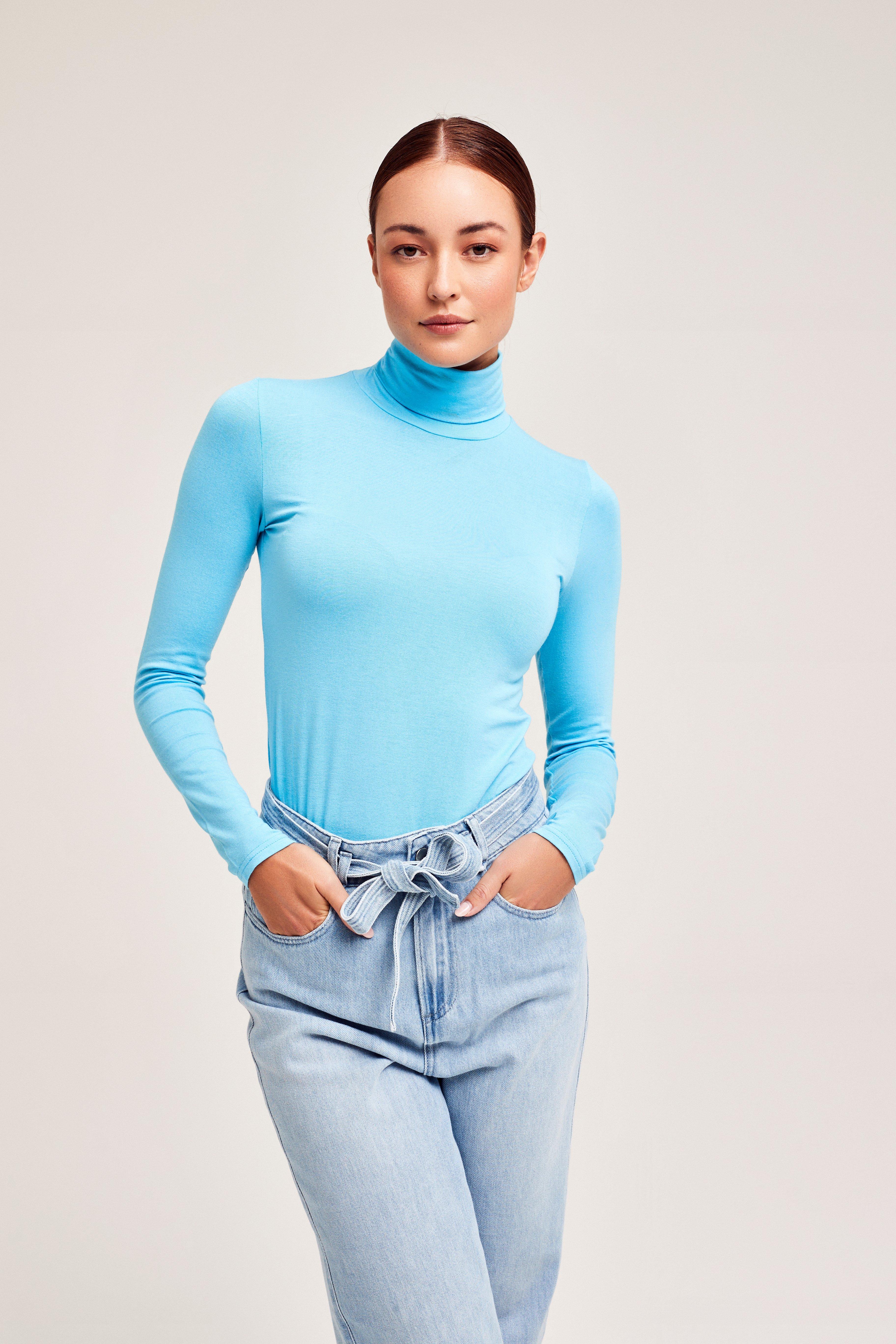 CKS Dames - IRISSA - turtleneck - light blue