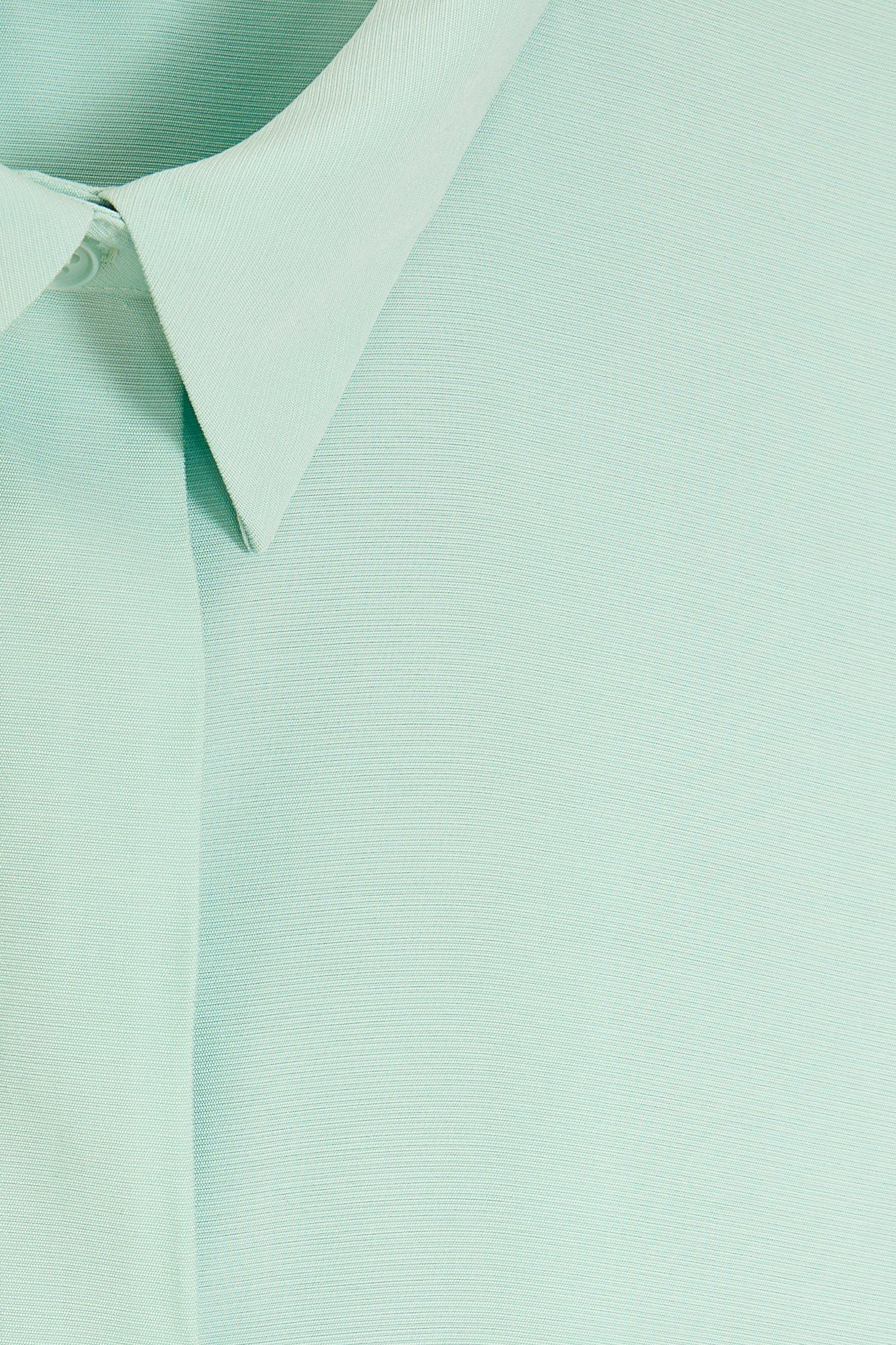 CKS Dames - RUTTEN - Bluse Kurze Ärmel - Hellblau