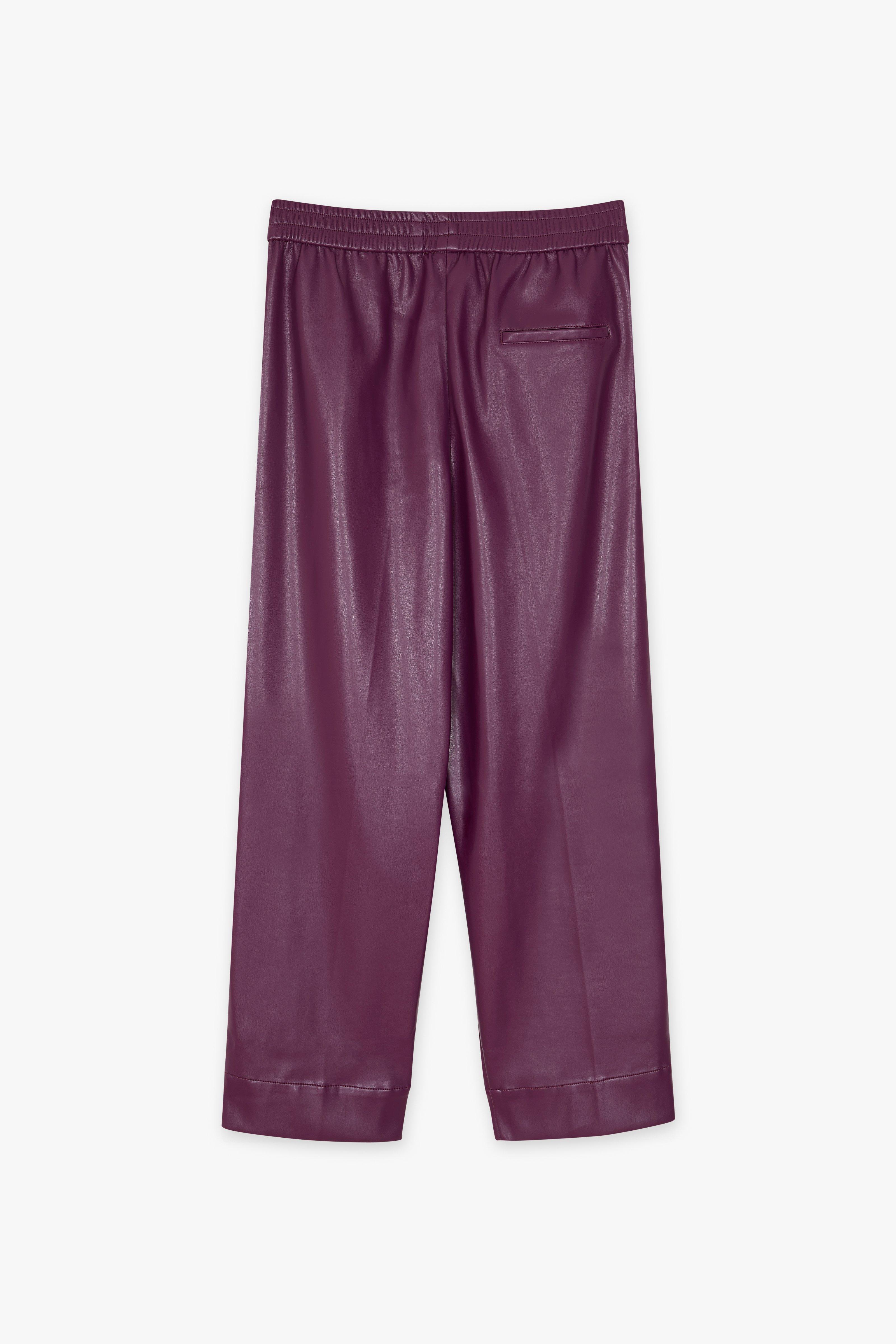 CKS Dames - SAGES - pantalon à la cheville - rouge foncé