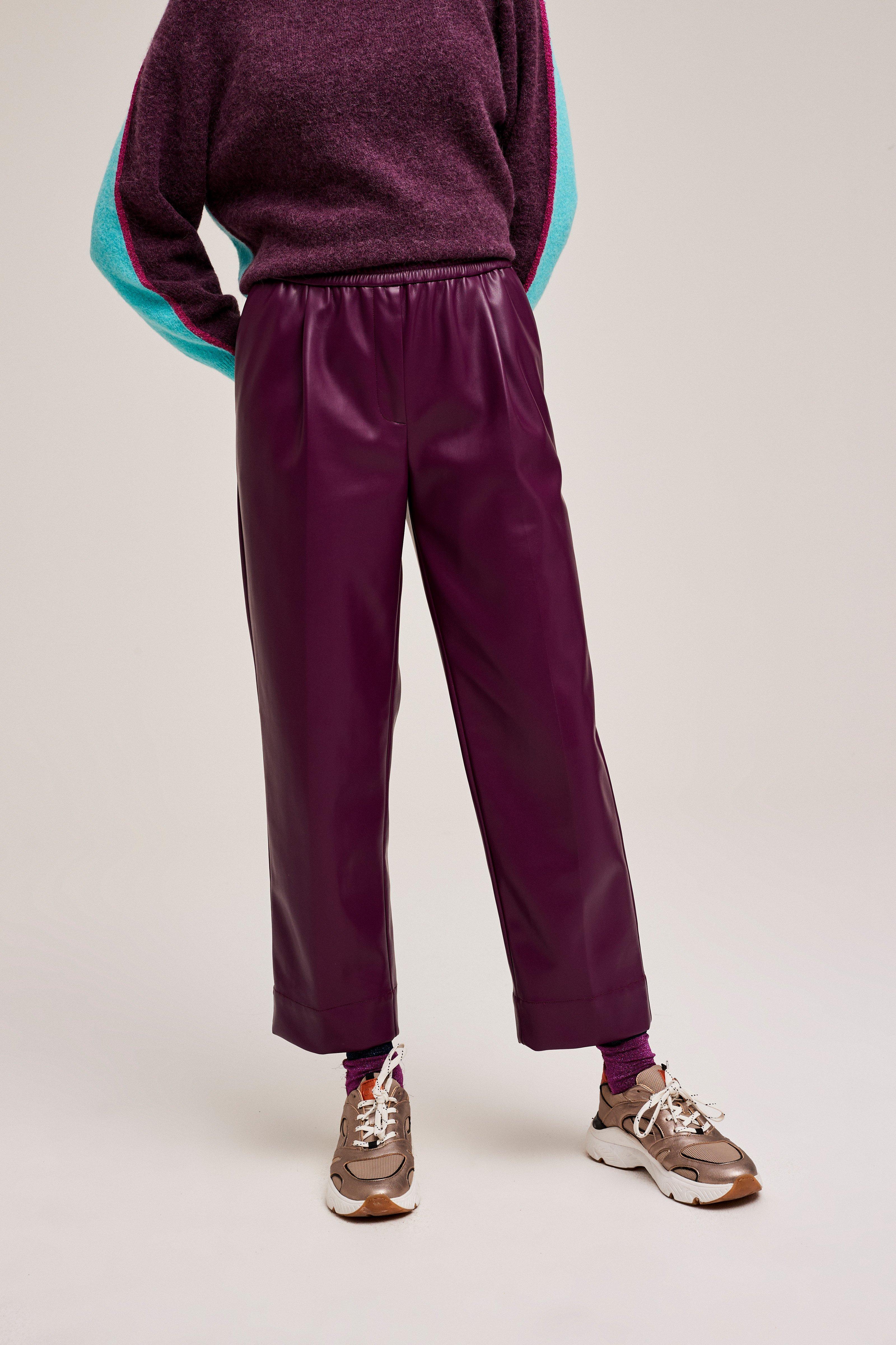 CKS Dames - SAGES - pantalon à la cheville - rouge foncé