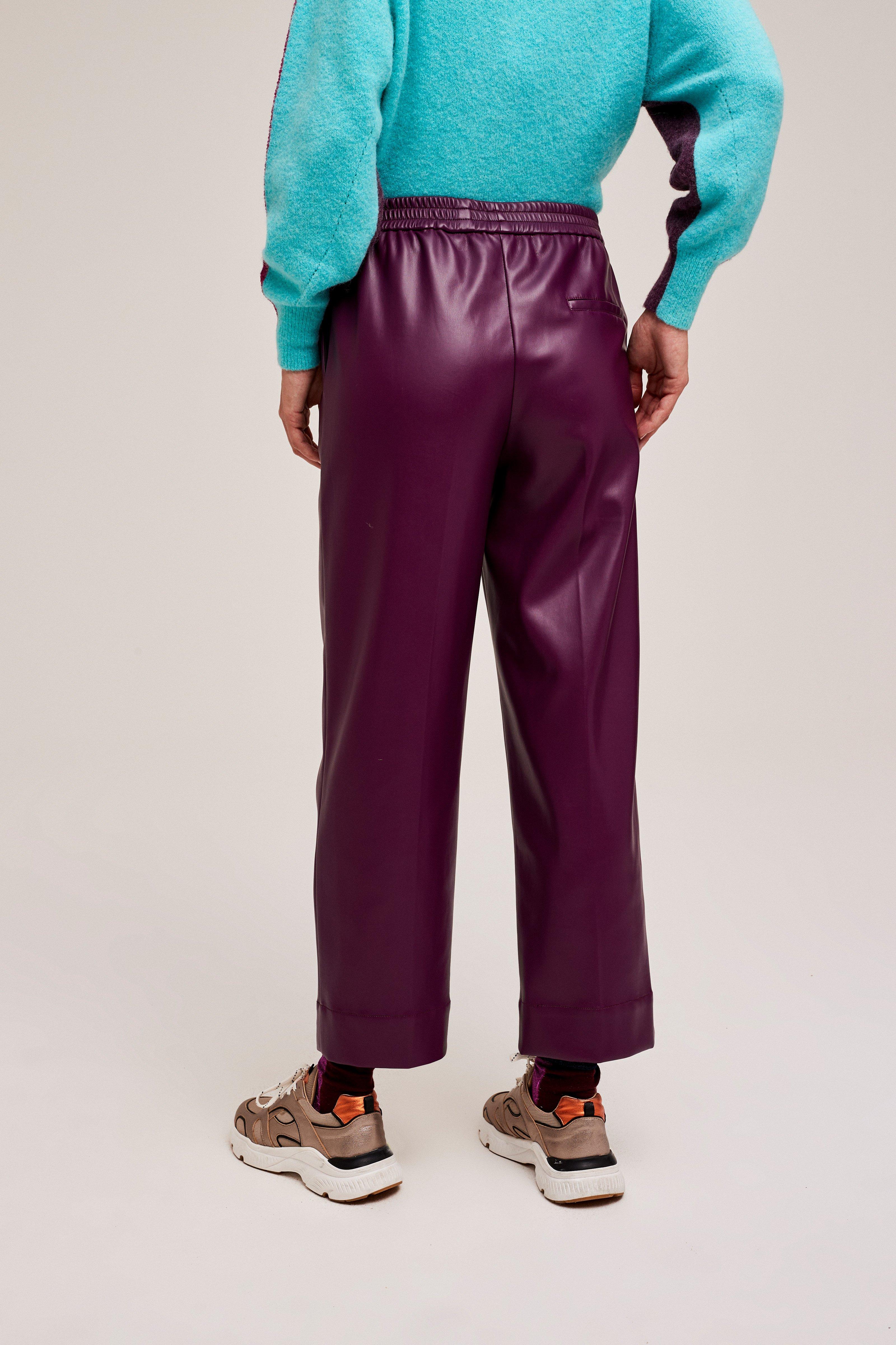 CKS Dames - SAGES - pantalon à la cheville - rouge foncé