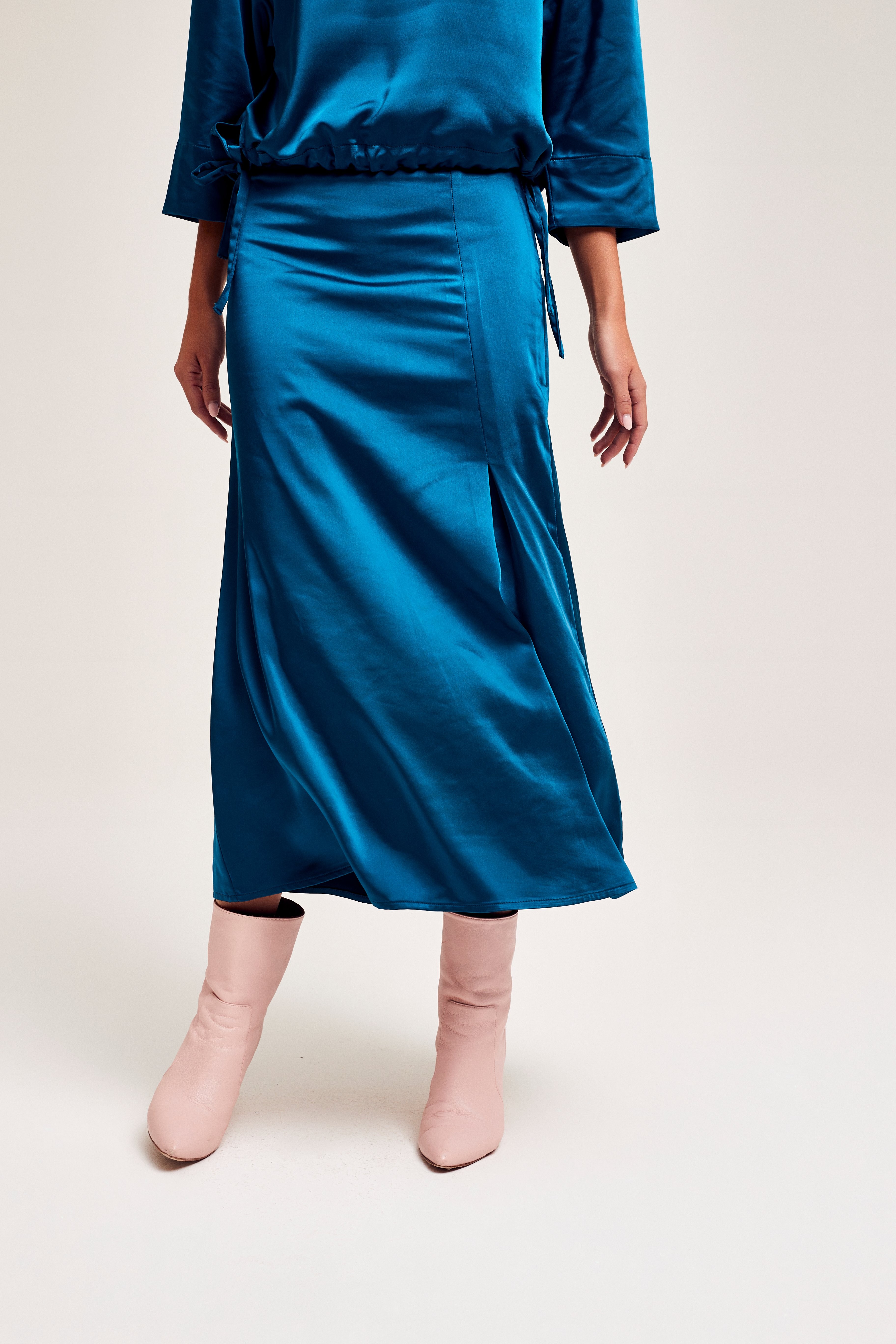 CKS Dames - SKIN - midi skirt - dark blue