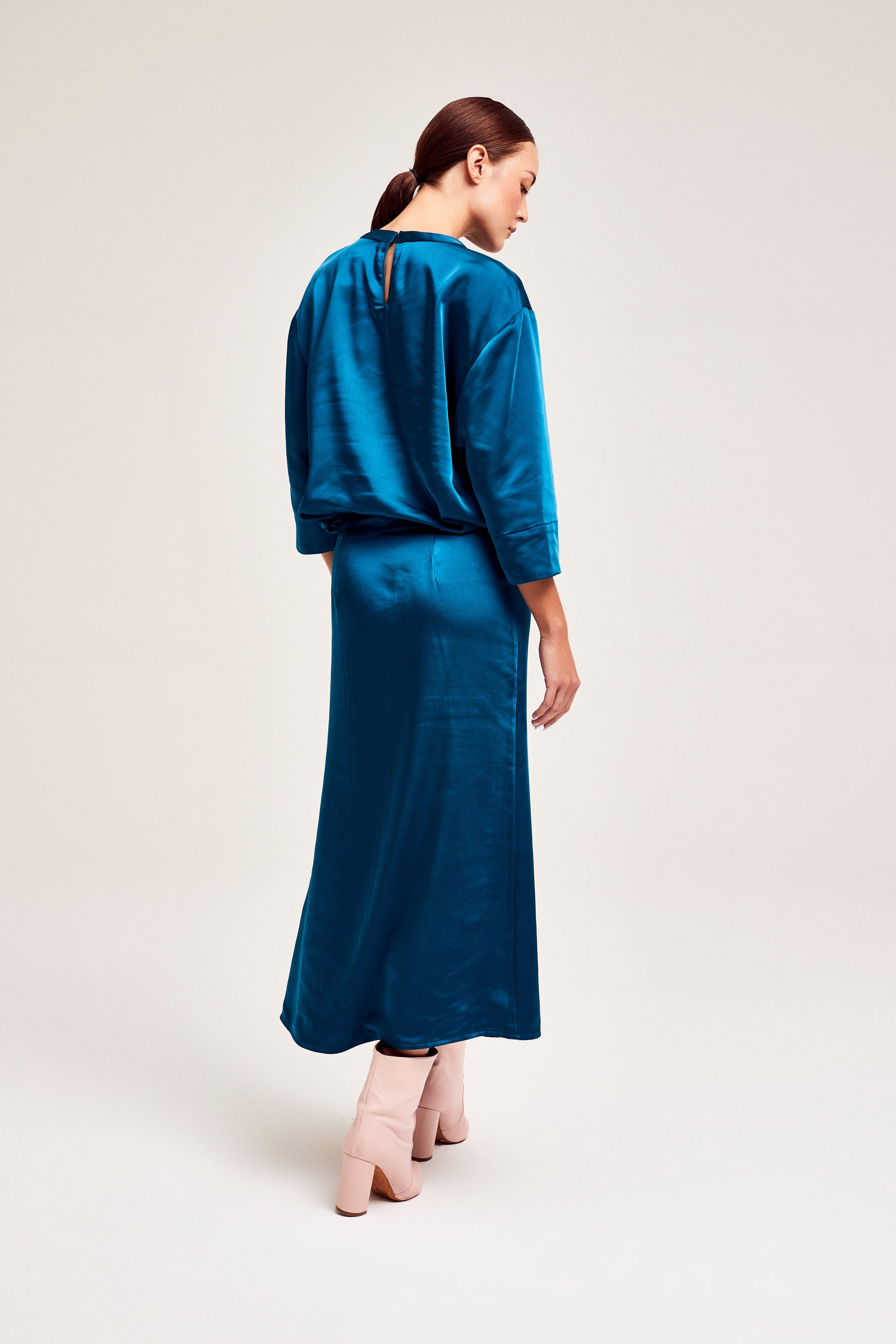 CKS Dames - SKIN - midi skirt - dark blue