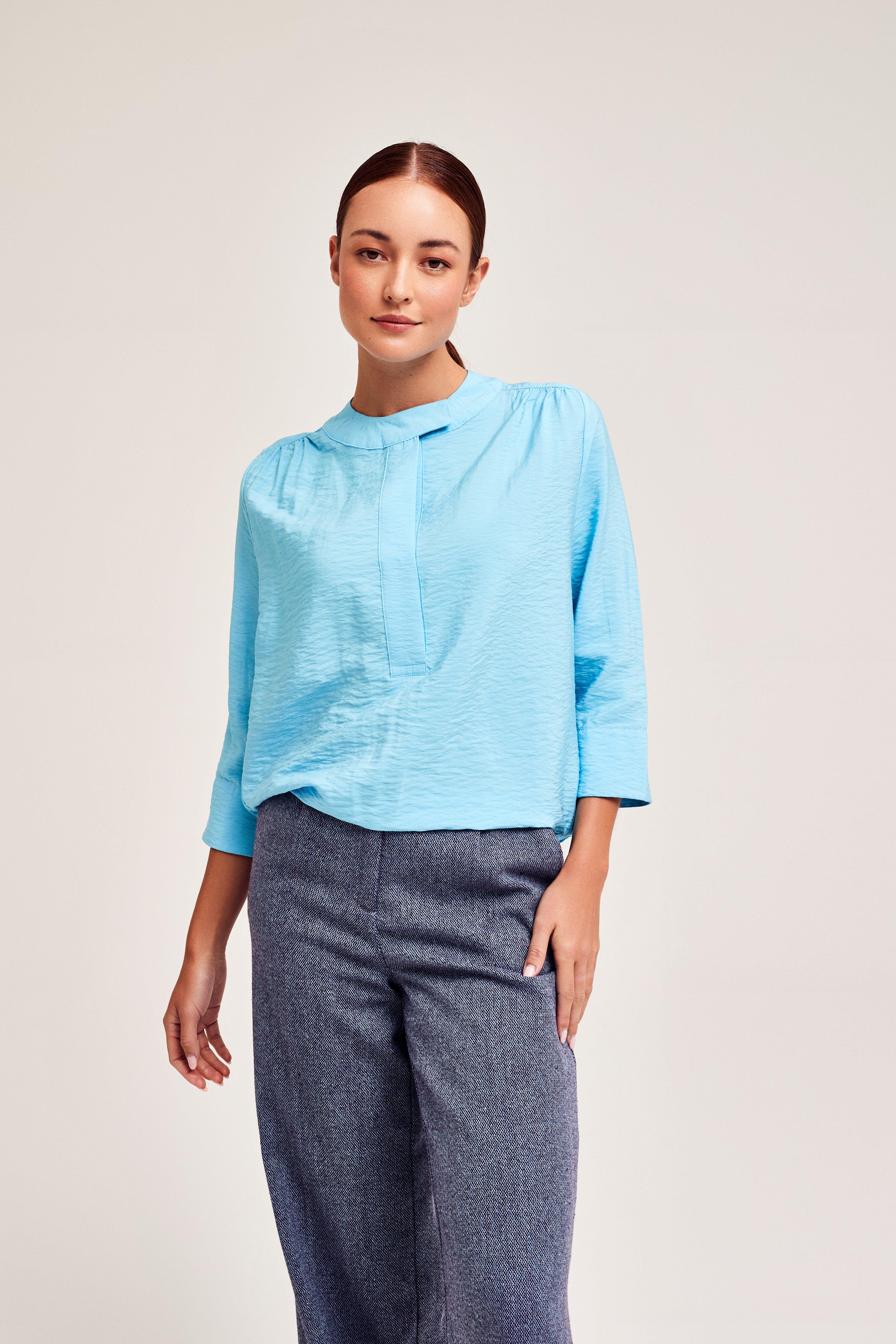 CKS Dames - LAREDINO - Bluse Lange Ärmel - Hellblau