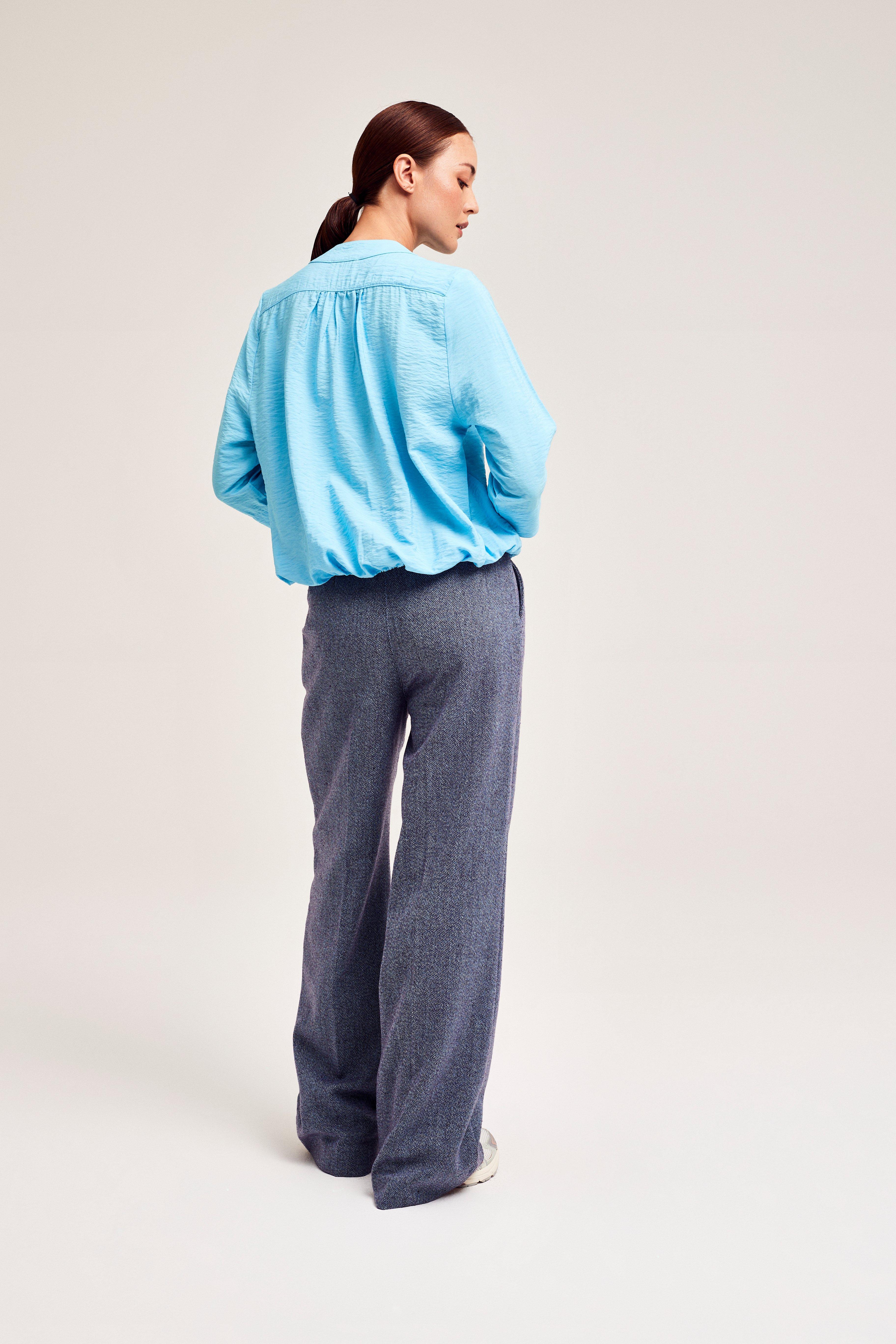 CKS Dames - LAREDINO - Bluse Lange Ärmel - Hellblau