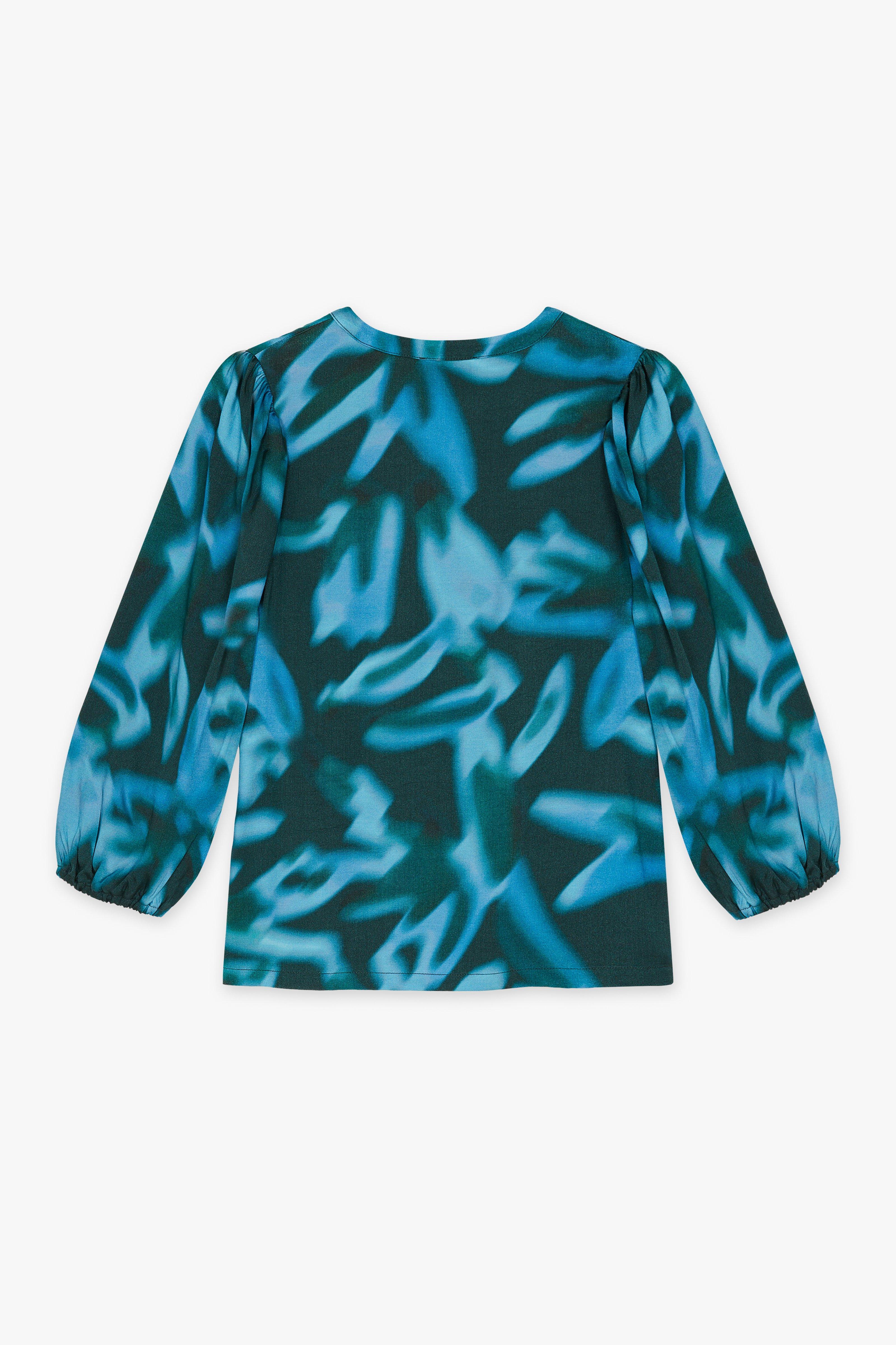 CKS Dames - BULANI - blouse korte mouwen - donkerblauw