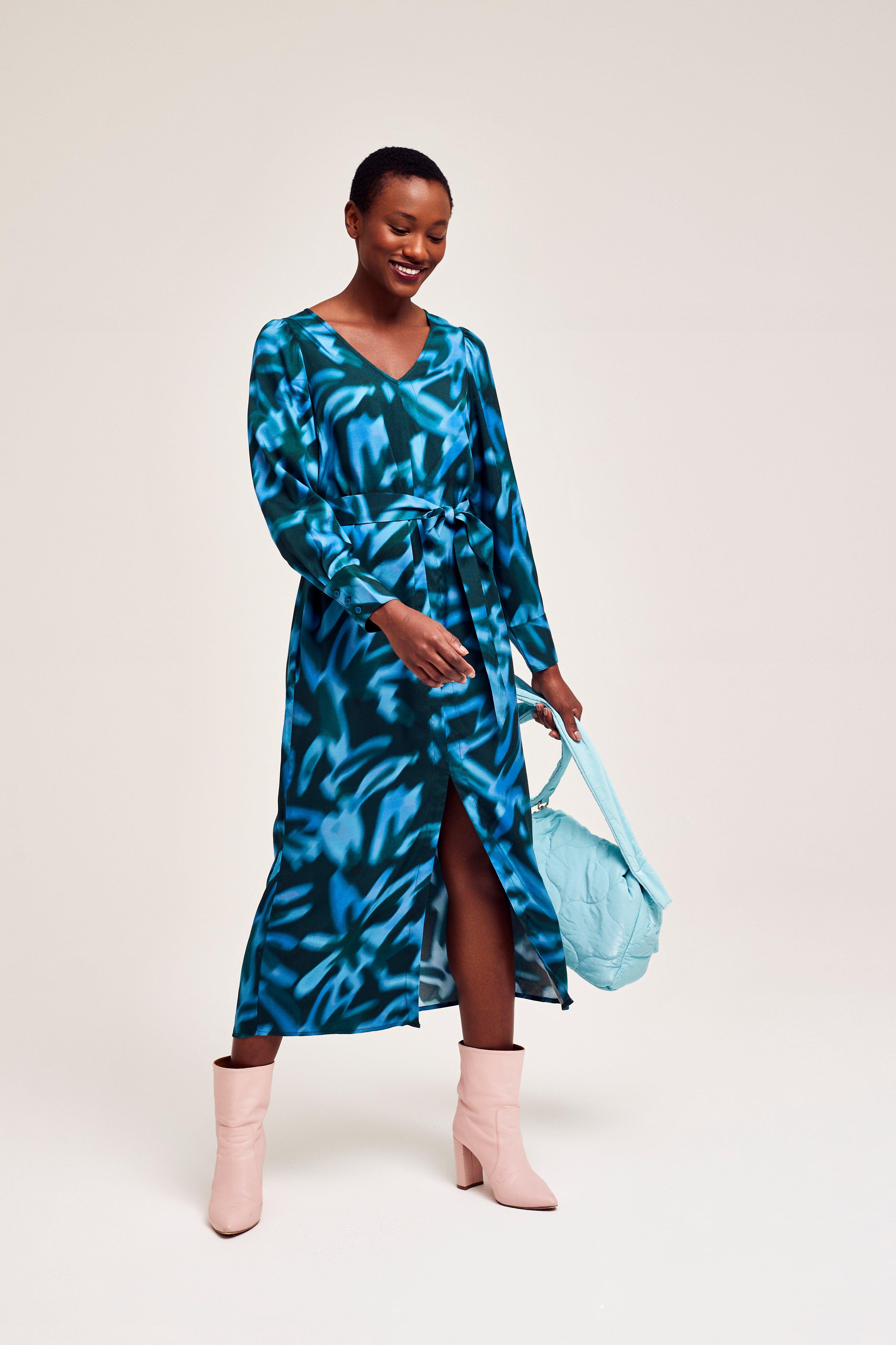 CKS Dames - DEMI - Midi-Kleid - Dunkelblau