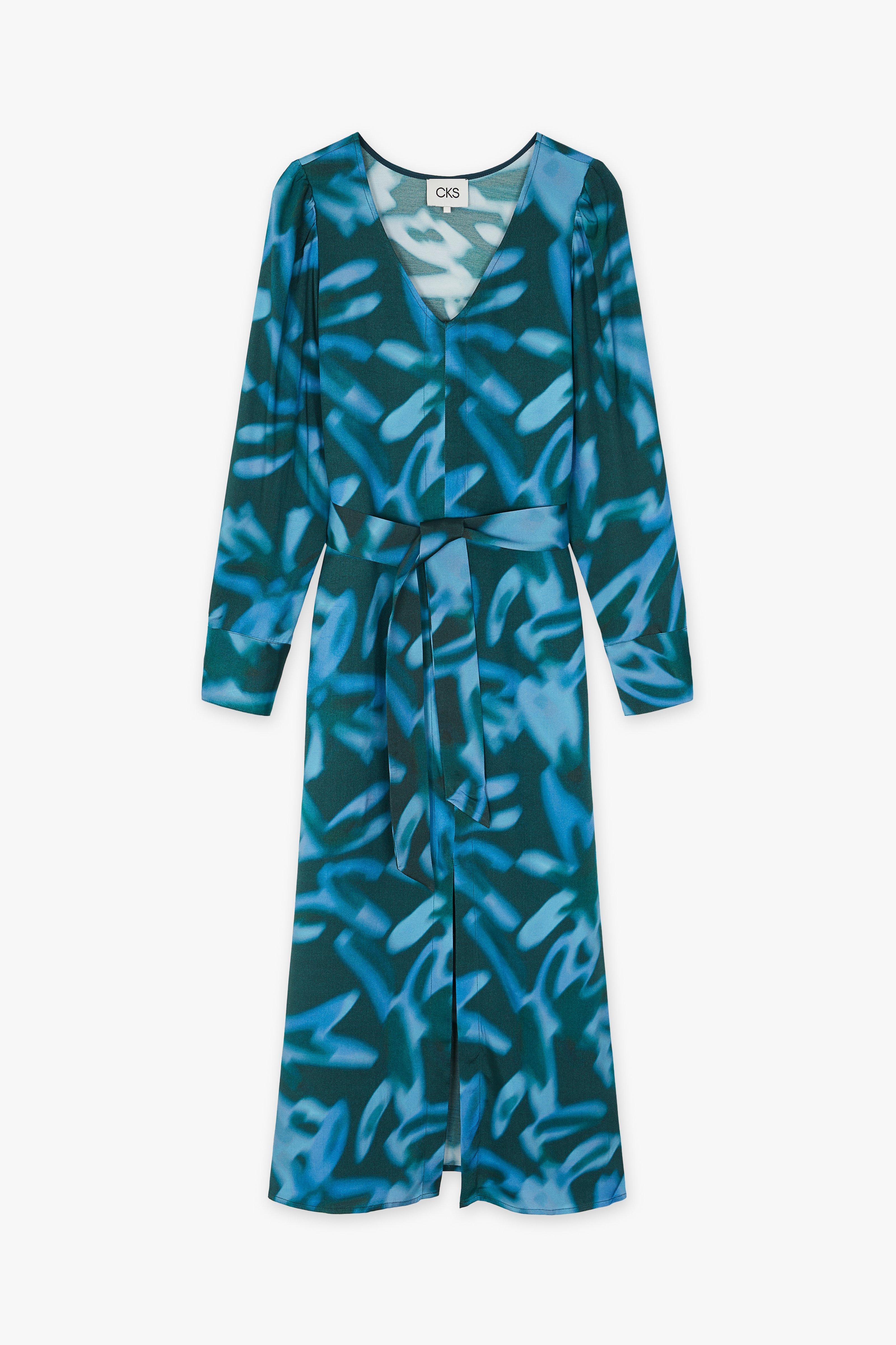 CKS Dames - DEMI - robe midi - bleu foncé