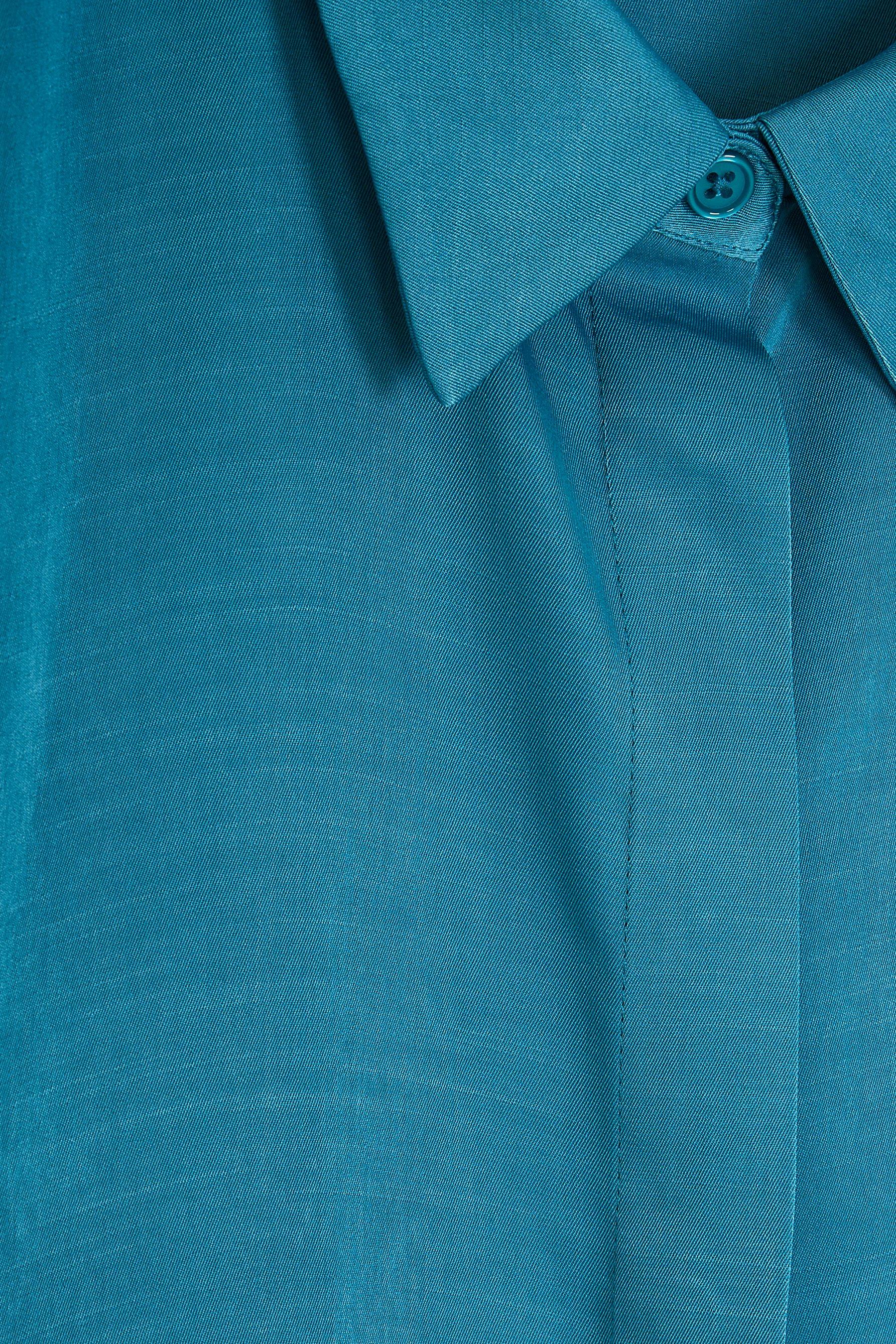 CKS Dames - RUTTEN - Bluse Kurze Ärmel - Blau