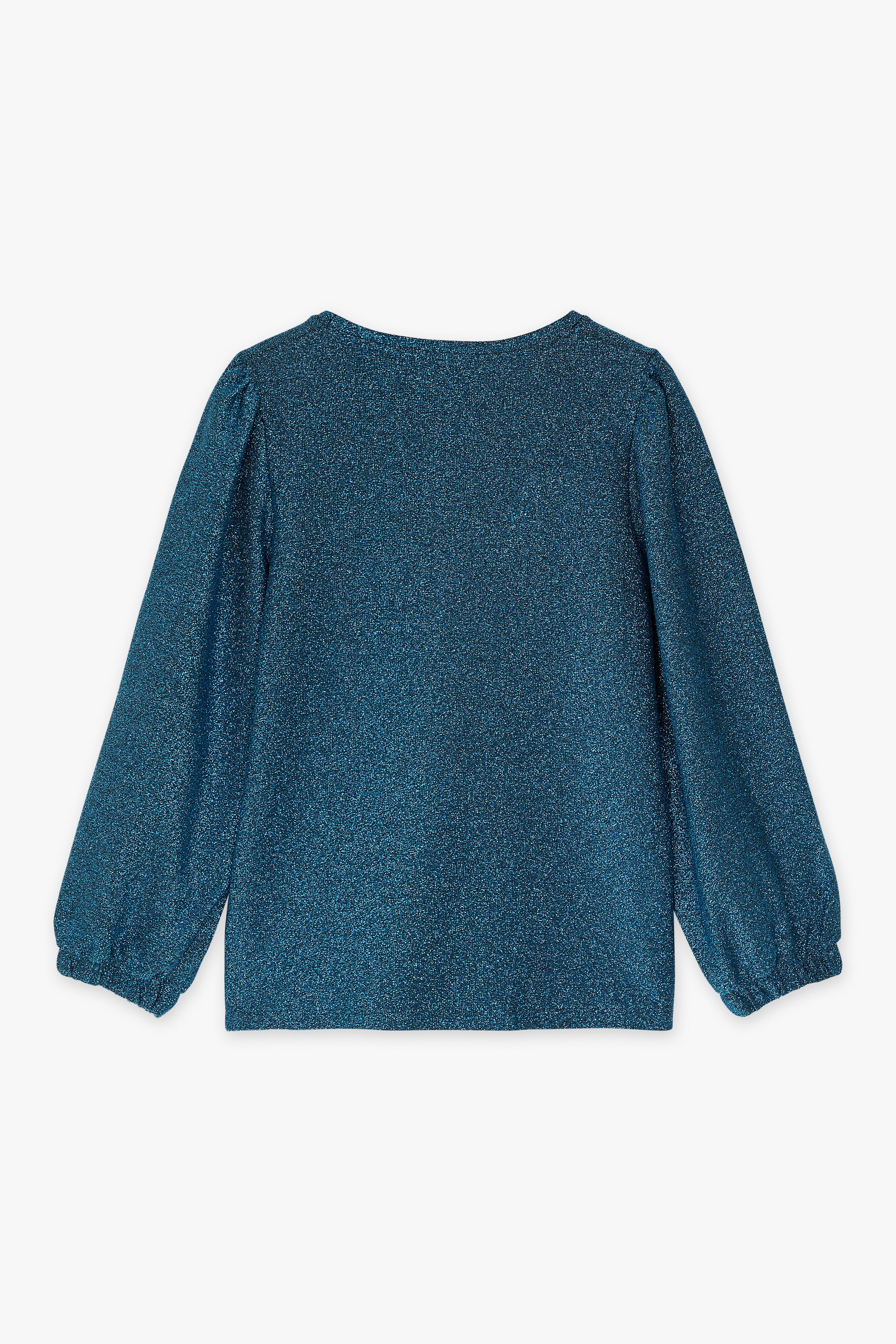 CKS Dames - SIVA - Bluse Kurze Ärmel - Hellblau