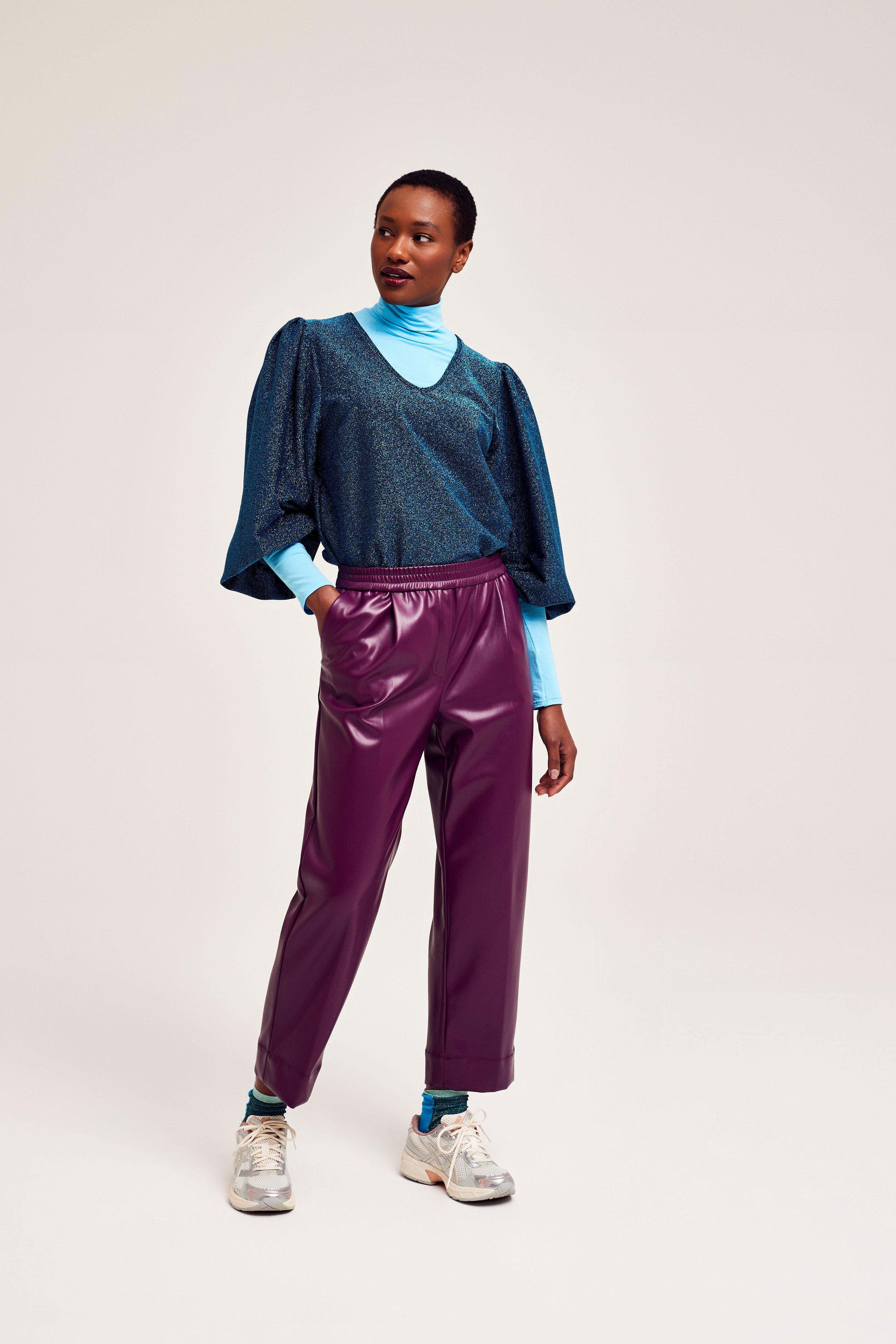 CKS Dames - SIVA - Bluse Kurze Ärmel - Hellblau