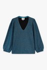 CKS Dames - SIVA - blouse lange mouwen - felblauw