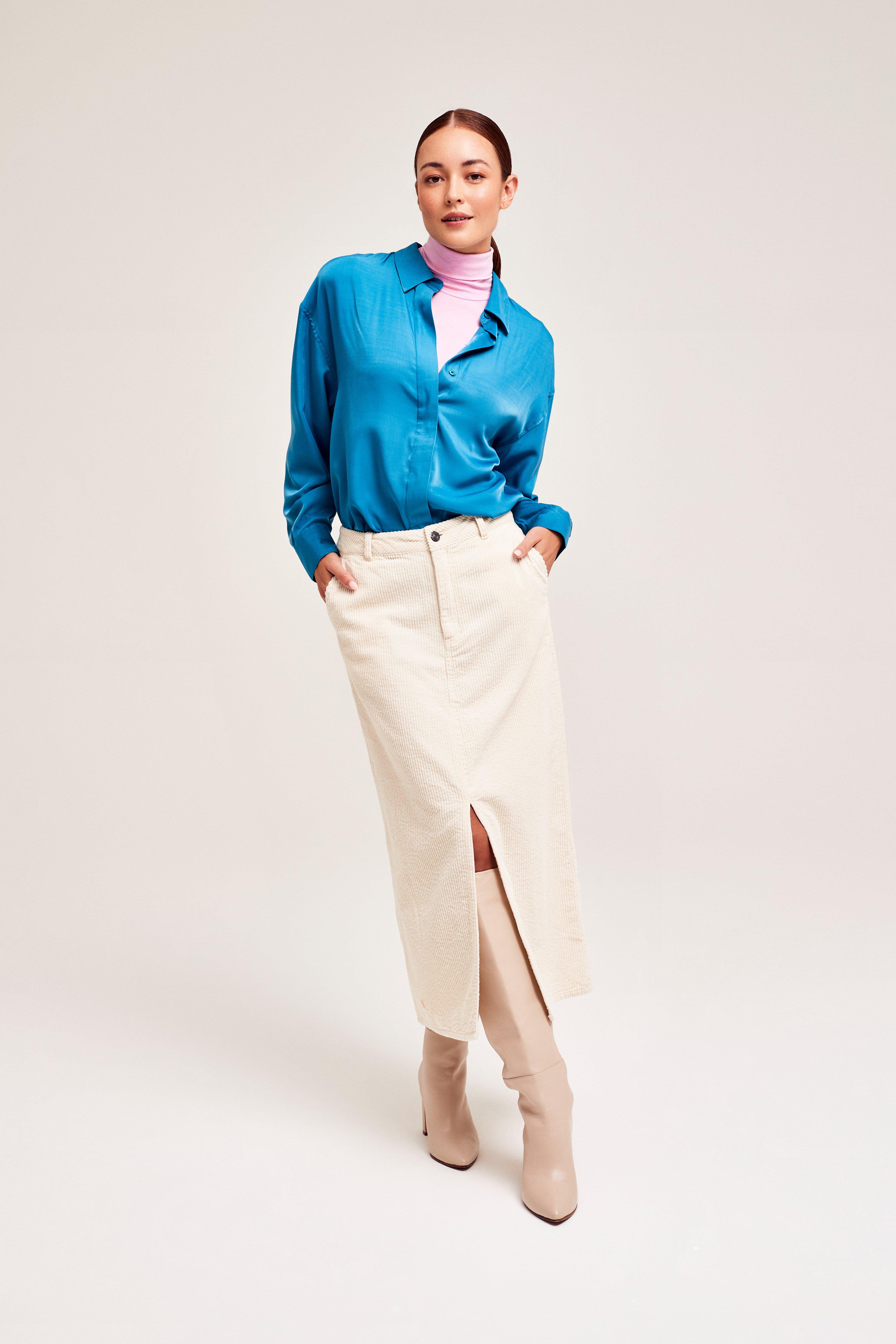 CKS Dames - SKIPPER - midirok - wit