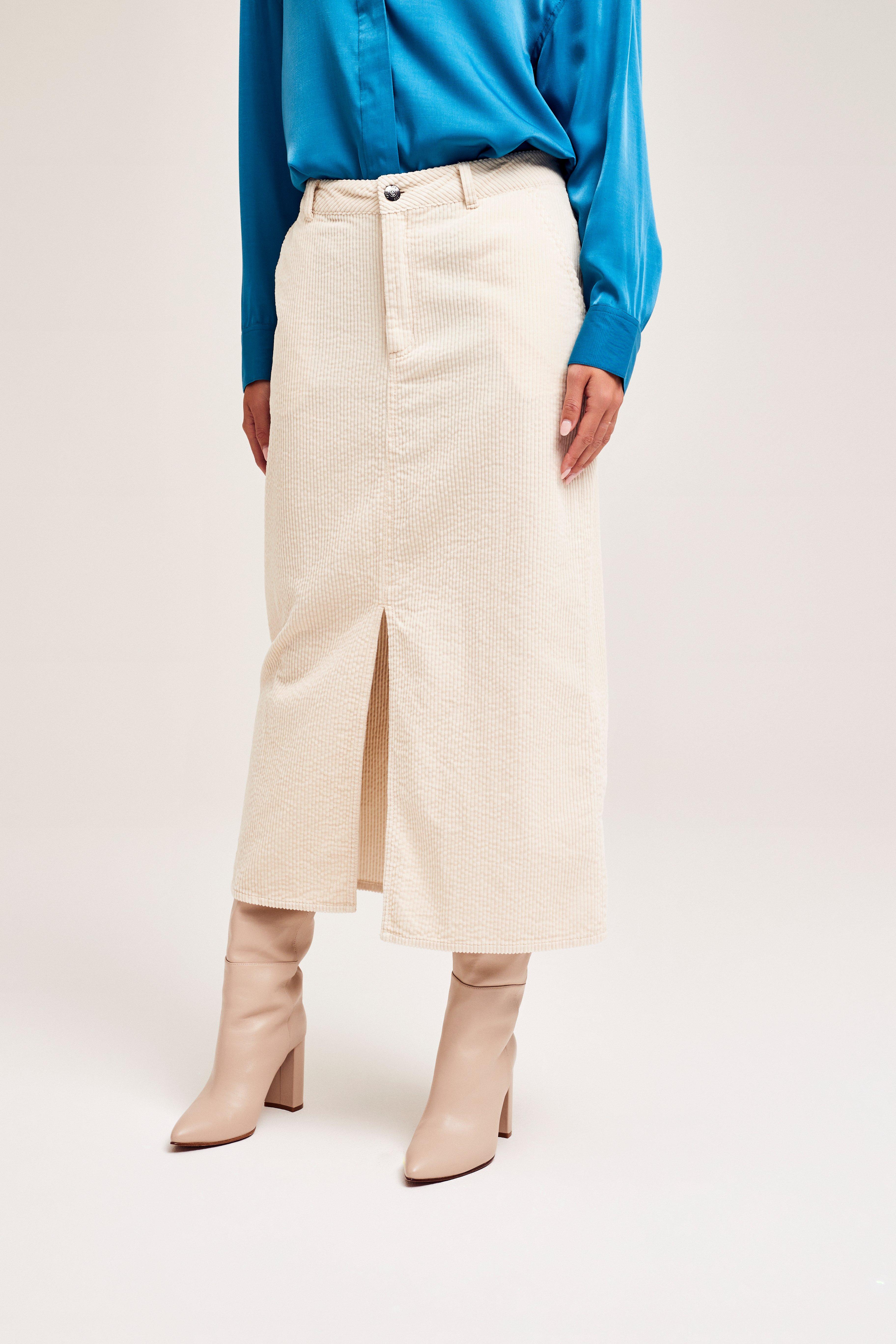 CKS Dames - SKIPPER - midi skirt - white