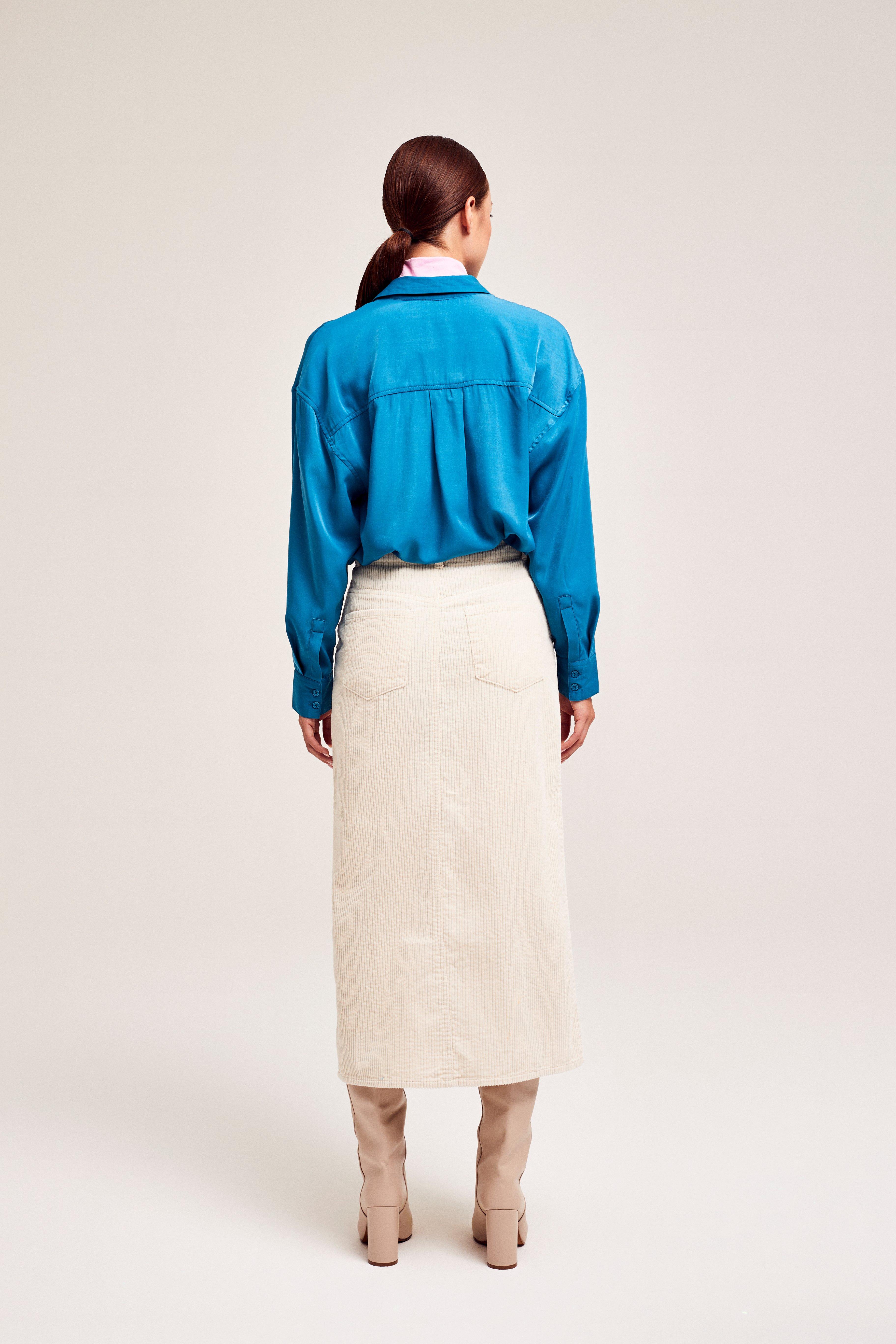 CKS Dames - SKIPPER - midi skirt - white