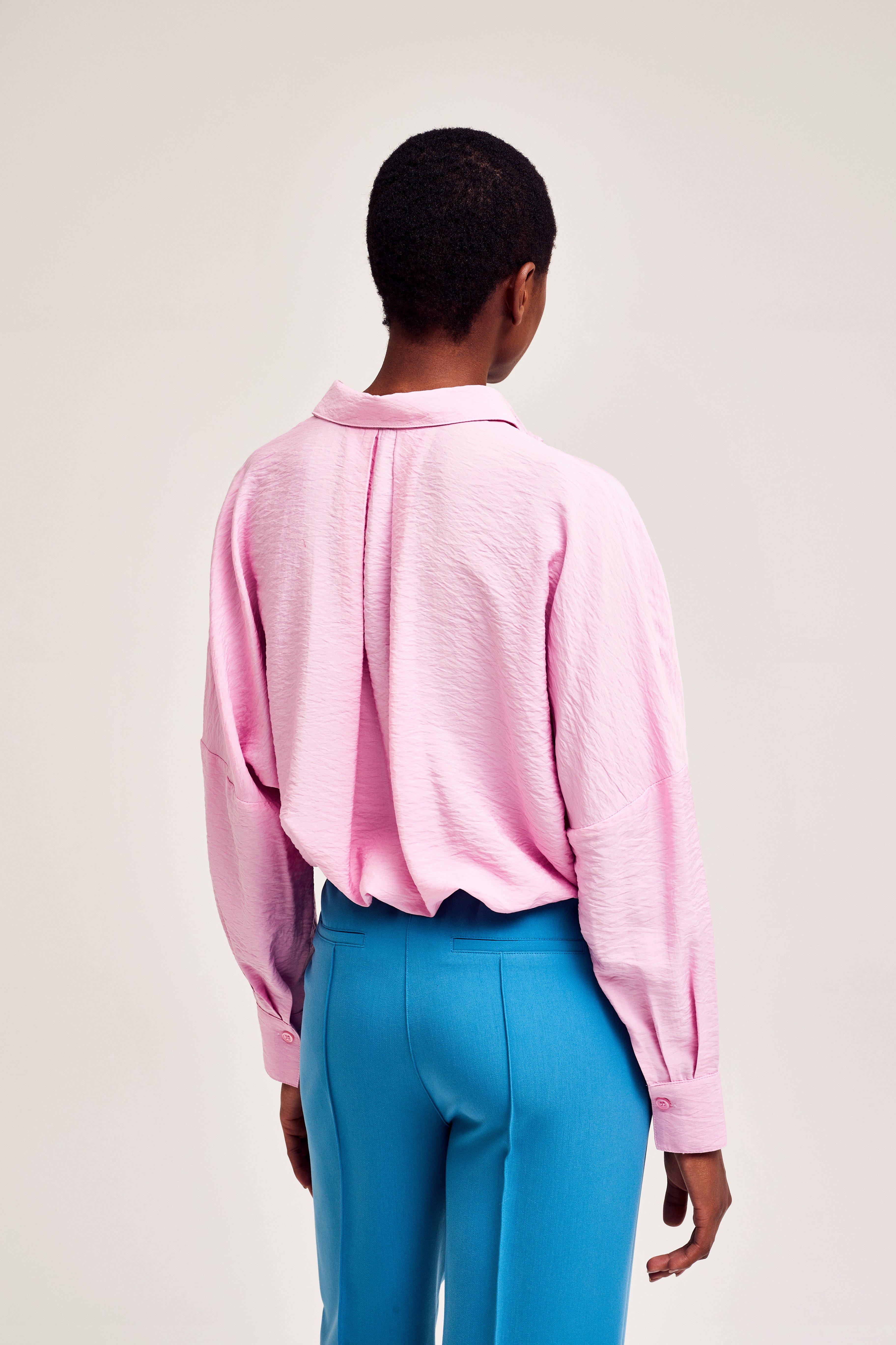 CKS Dames - WAZNA - blouse korte mouwen - lichtroze